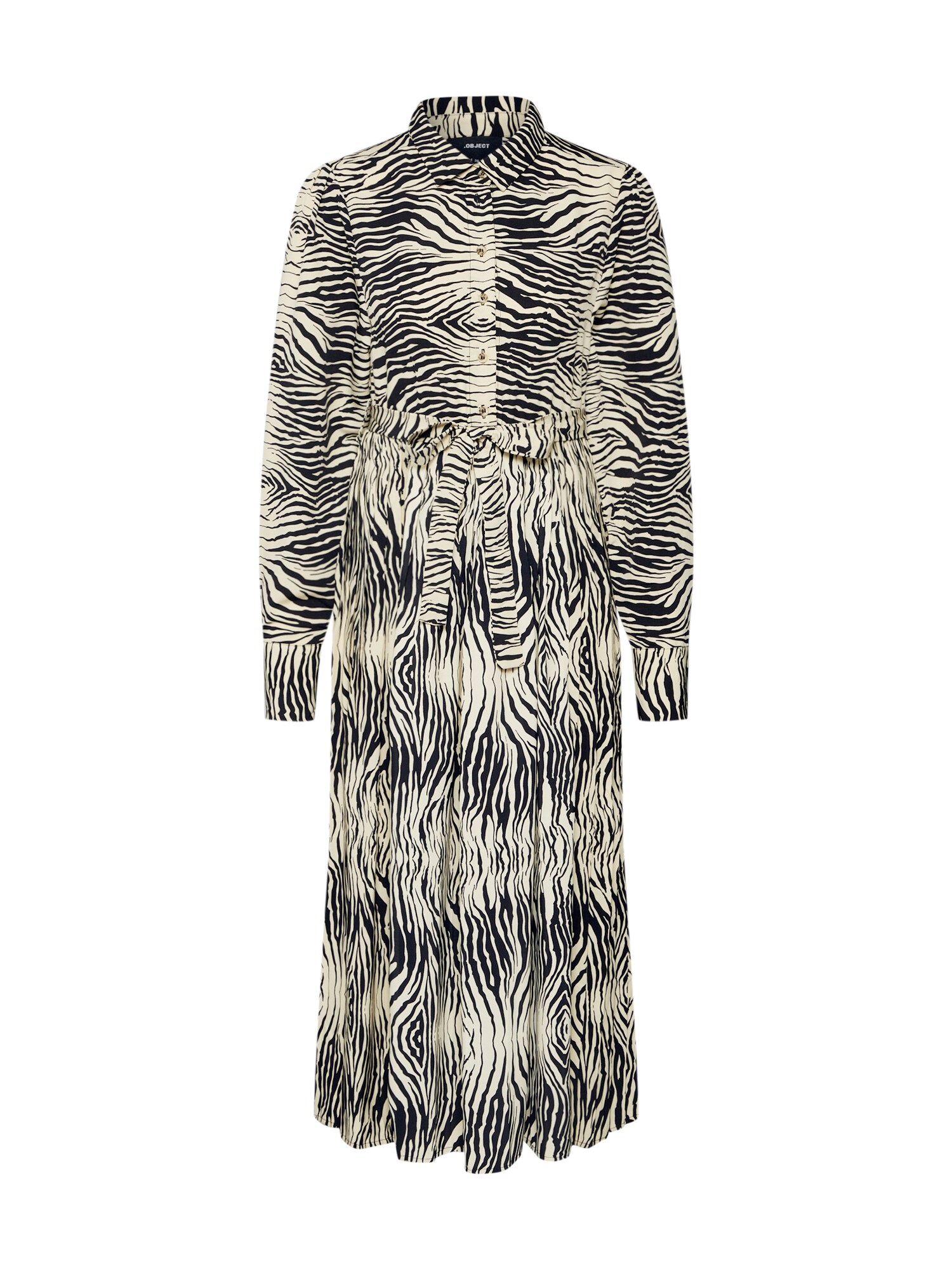 OBJECT Vakarinė suknelė 'OBJLEANDRA L/S LONG DRESS A Q'  oranžinė-raudona / juoda