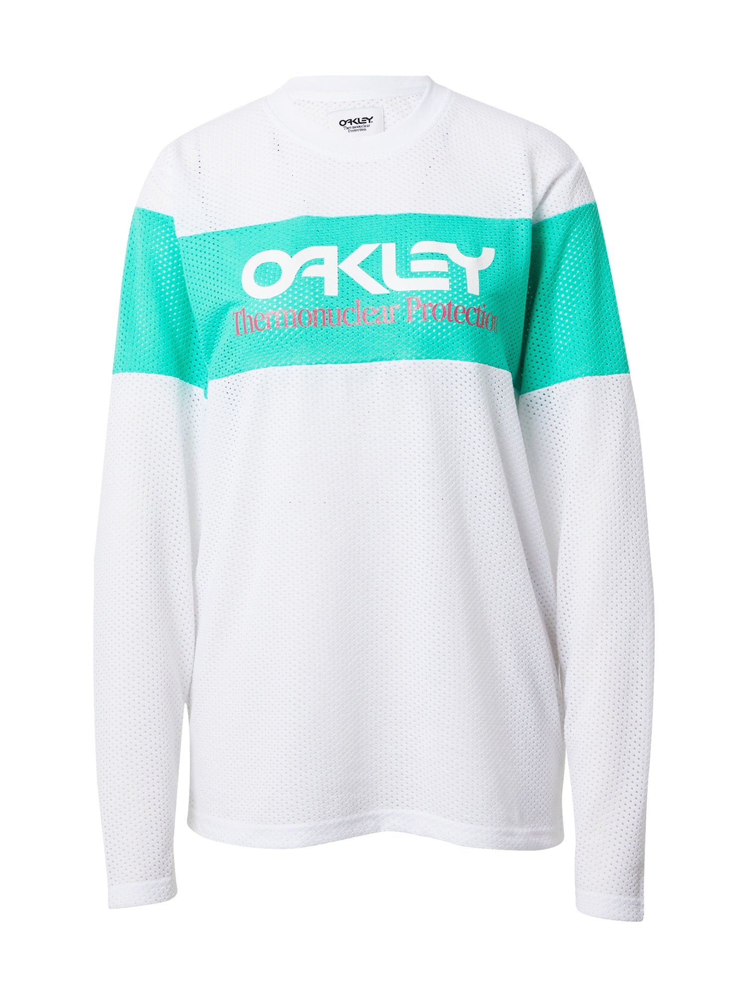 OAKLEY Sporta krekls 'TNP FIERY' zaļš / balts