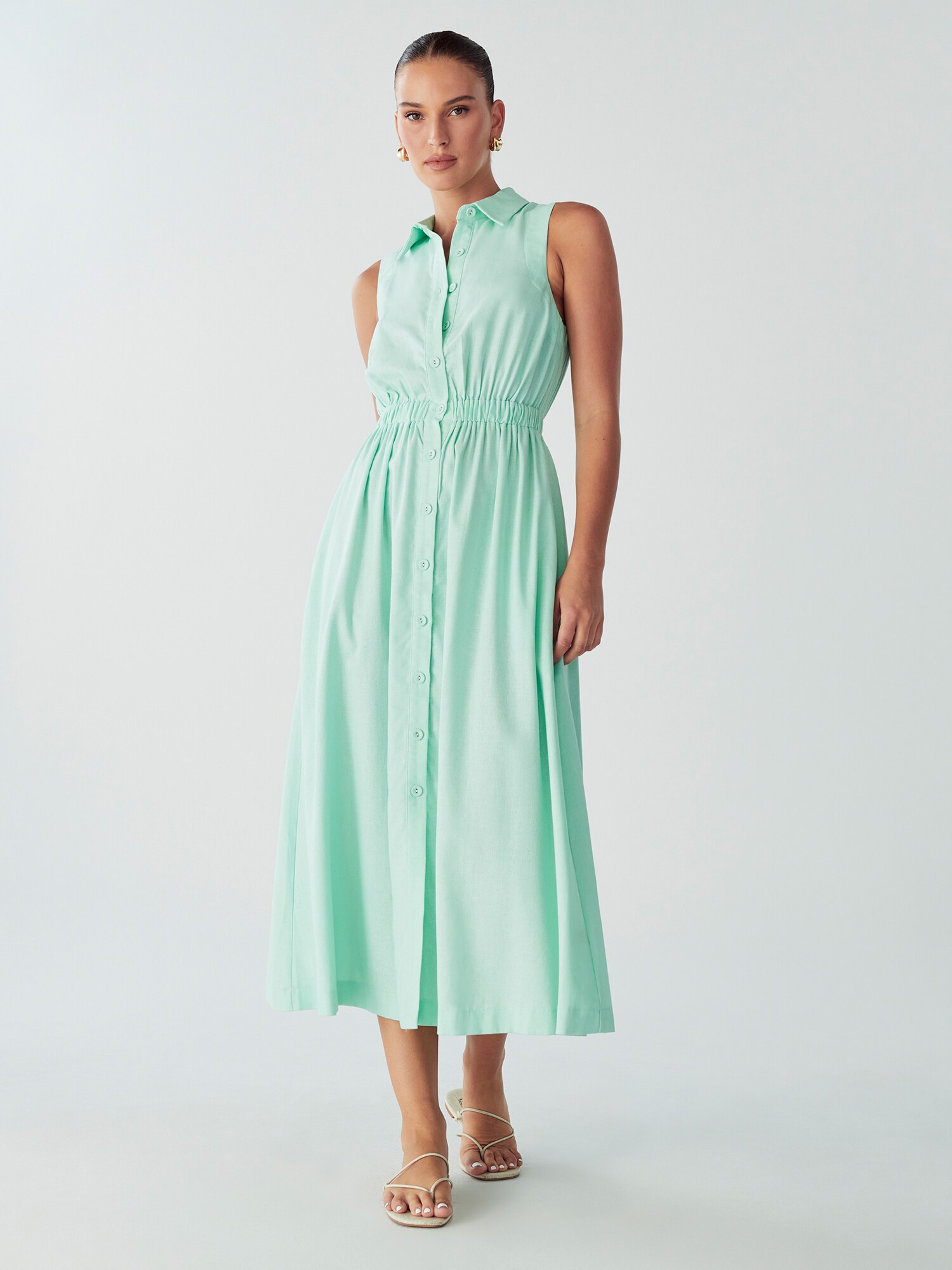 Willa Rochie tip bluză LINA DRESS  verde mentă
