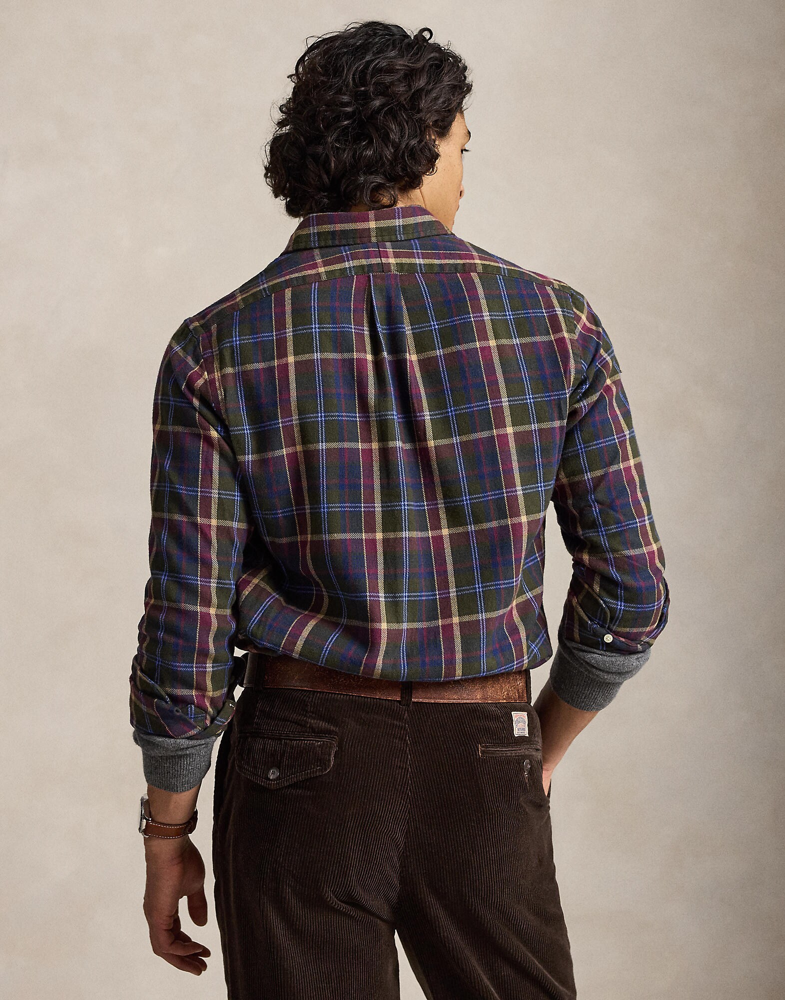Polo Ralph Lauren Camisa beige / azul oscuro / oliva / baya – imagen 3