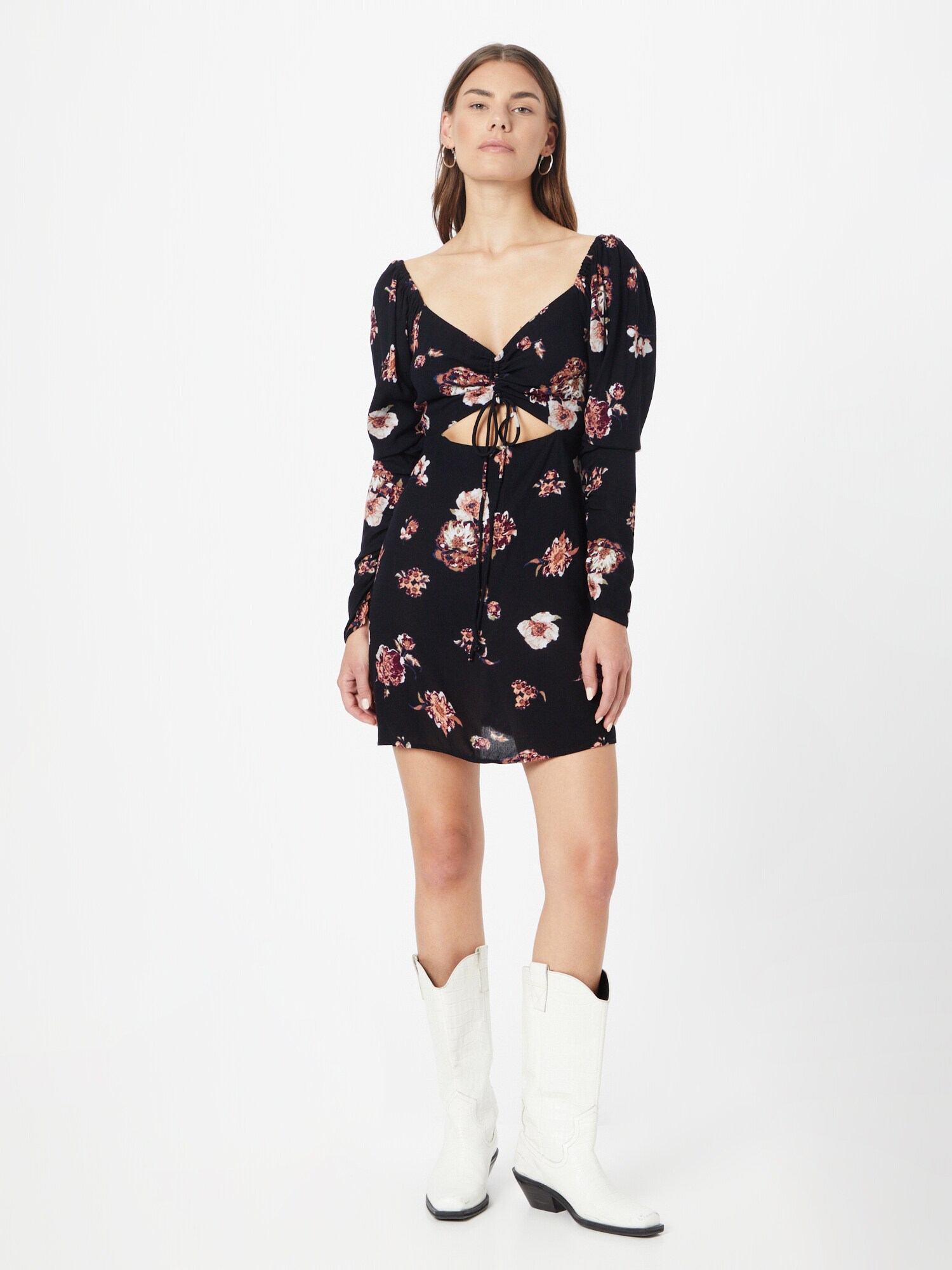 Nasty Gal Ruha  ibolyakék / narancs / fekete / fehér termék 2. képe