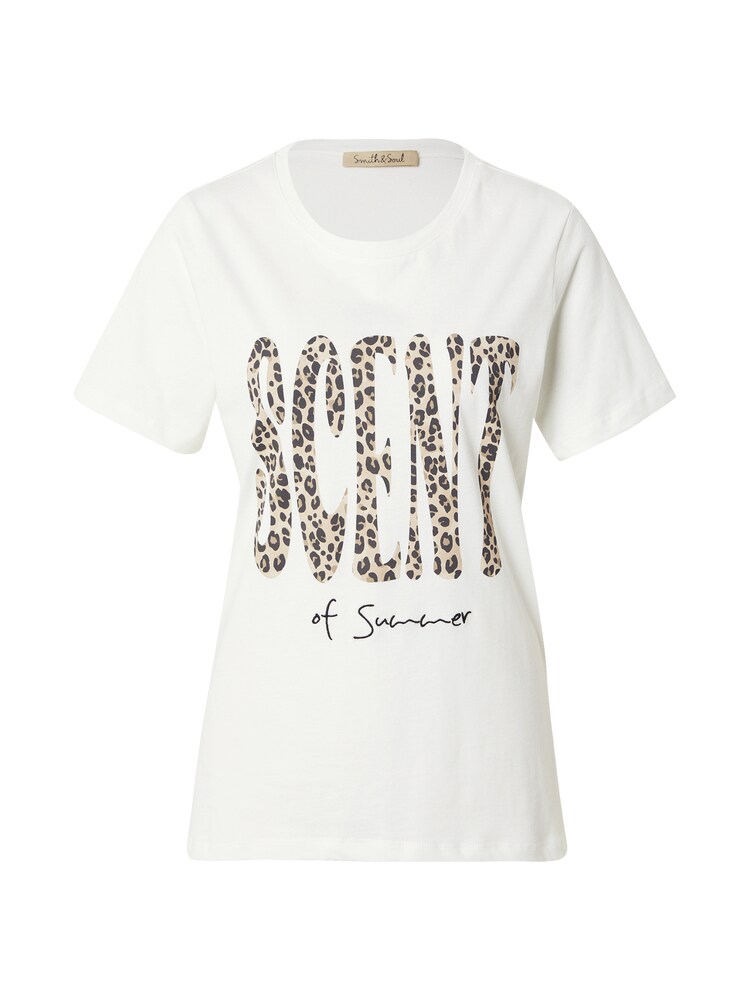 Smith&Soul T-Shirt Damen Größe S beige / dunkelbeige / schwarz / weiß