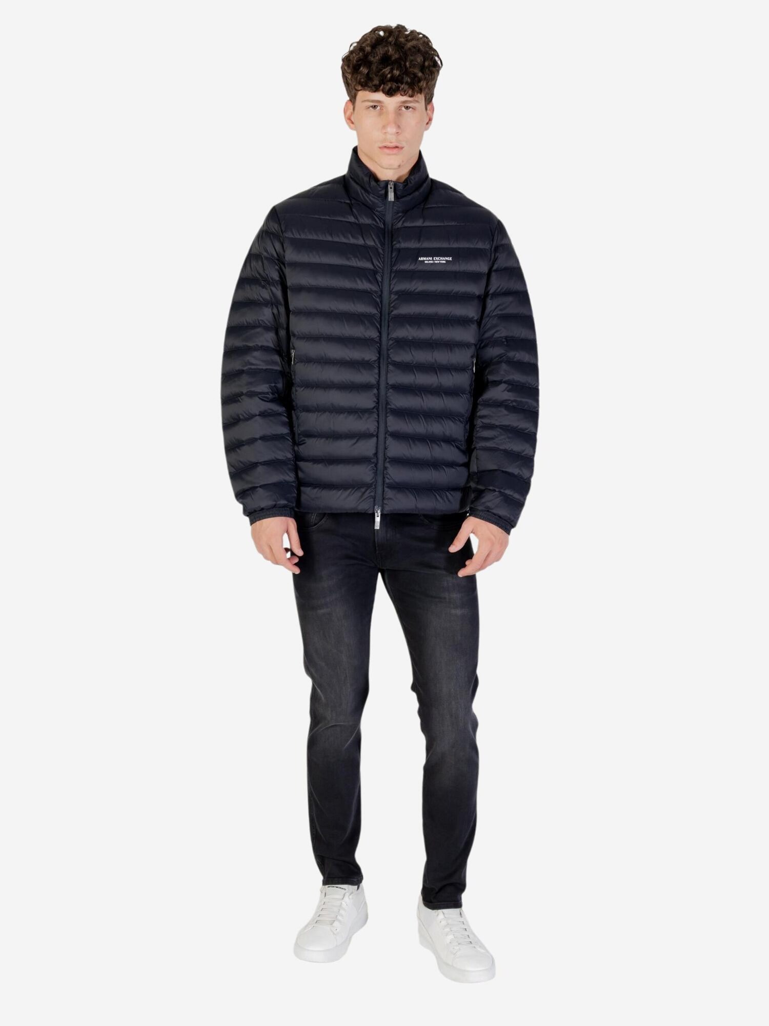ARMANI EXCHANGE Abrigo de invierno  azul oscuro – imagen 4