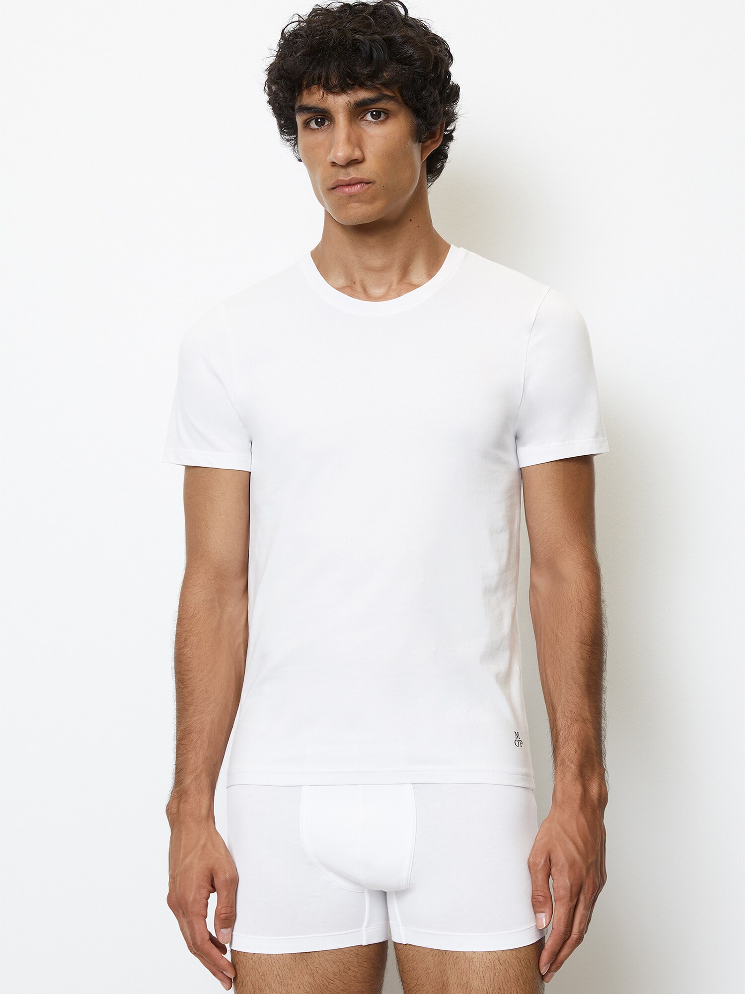 Marc O'Polo Camiseta 'Essentials'  negro / blanco – imagen 2
