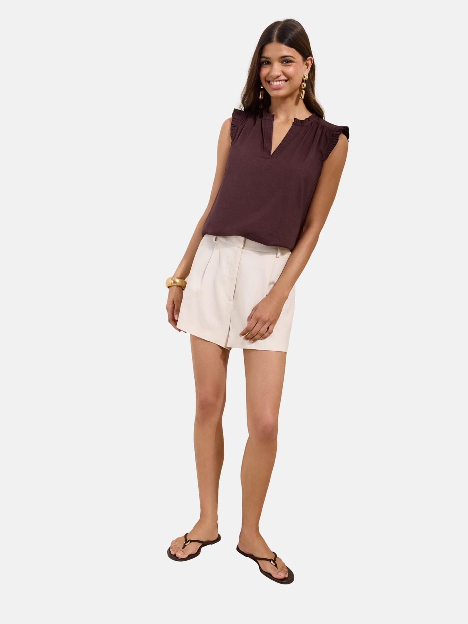 Friends Like These Blusa rojo vino