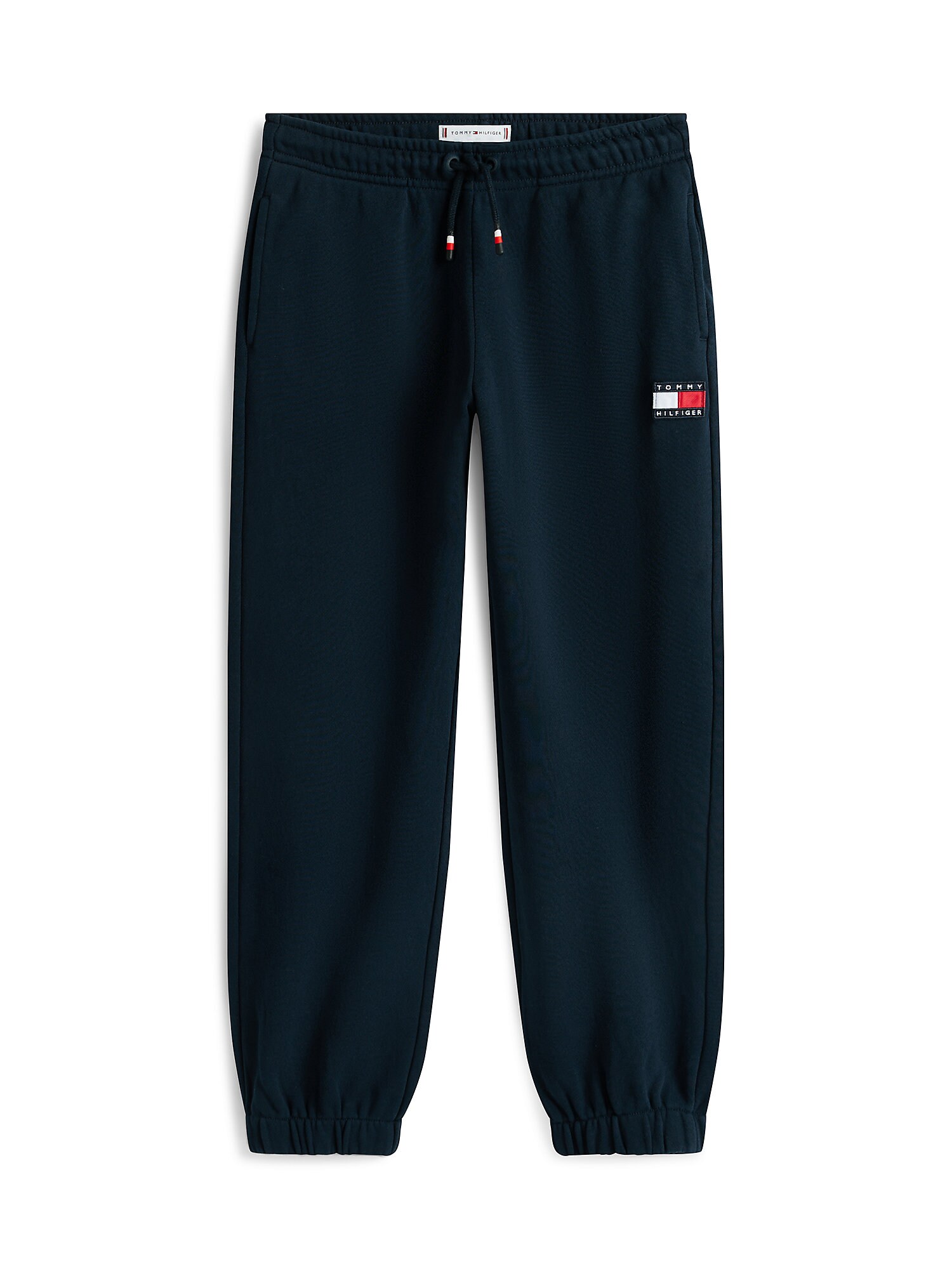 TOMMY HILFIGER Pantaloni  albastru închis / roșu / alb