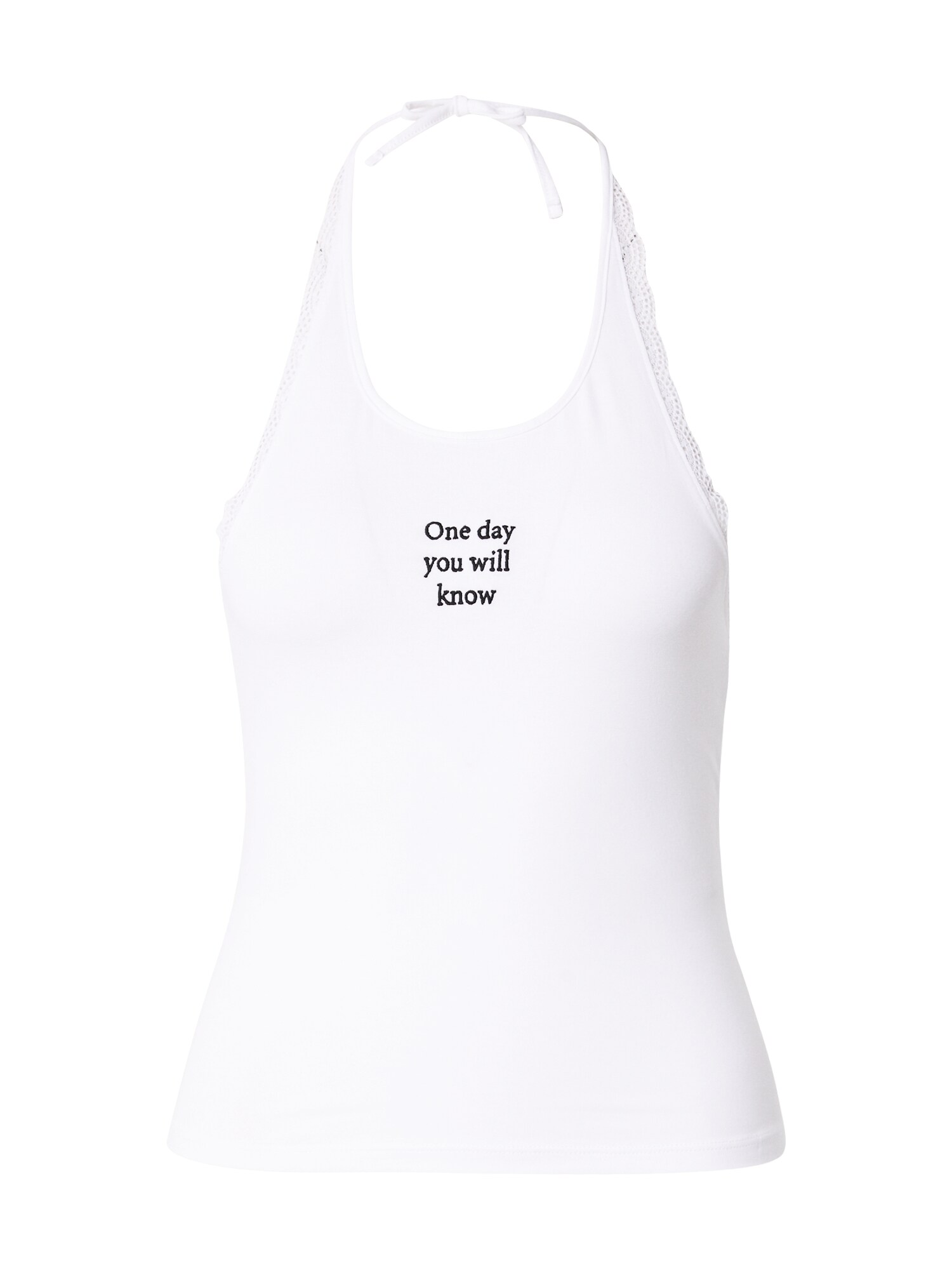 Monki Top  negru / alb