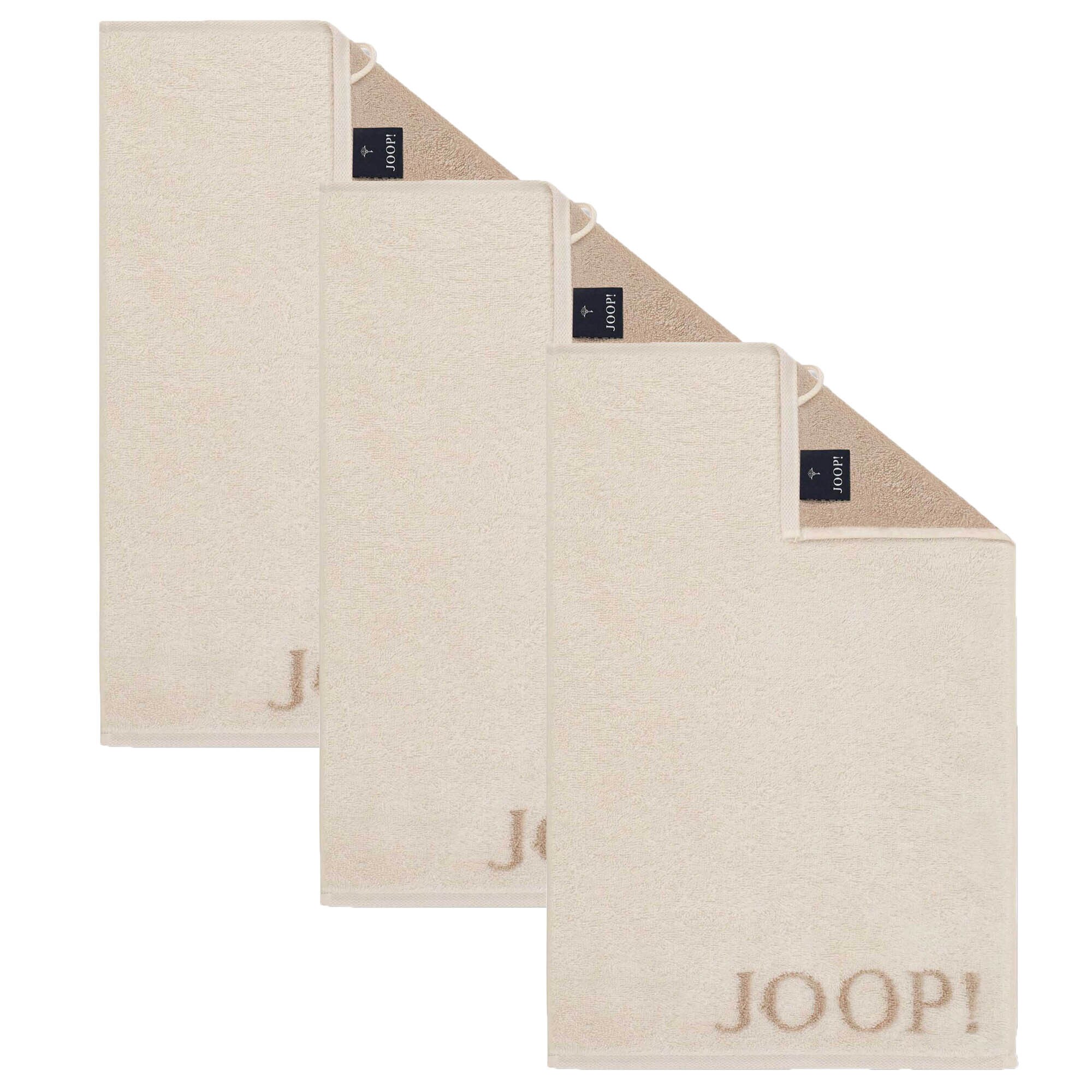 JOOP! Håndklæde 'Cornflower'  creme / chamois