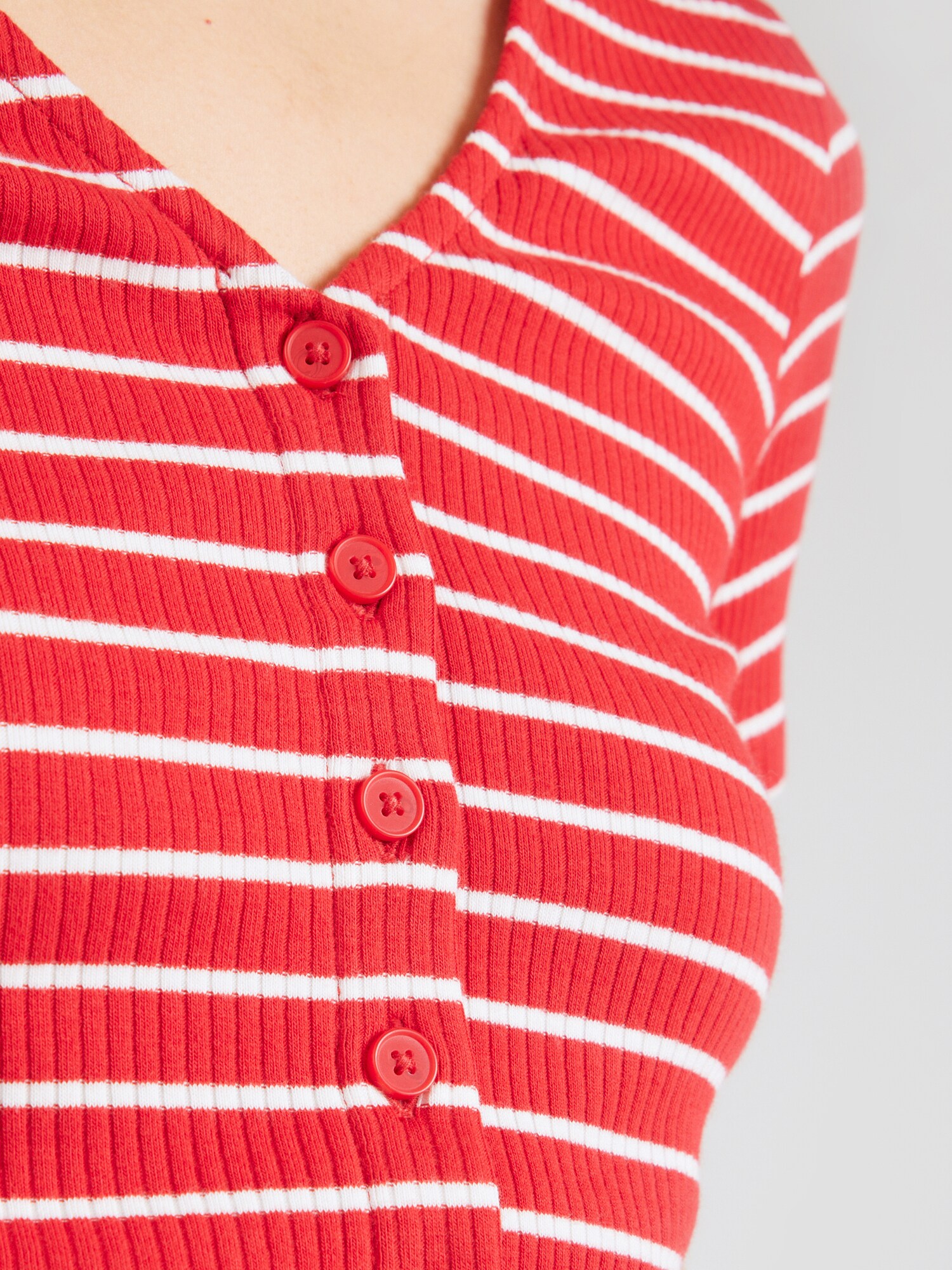 LEVI'S ® Kardigán 'Muse Tee'  červená / biela (obrázok 5)