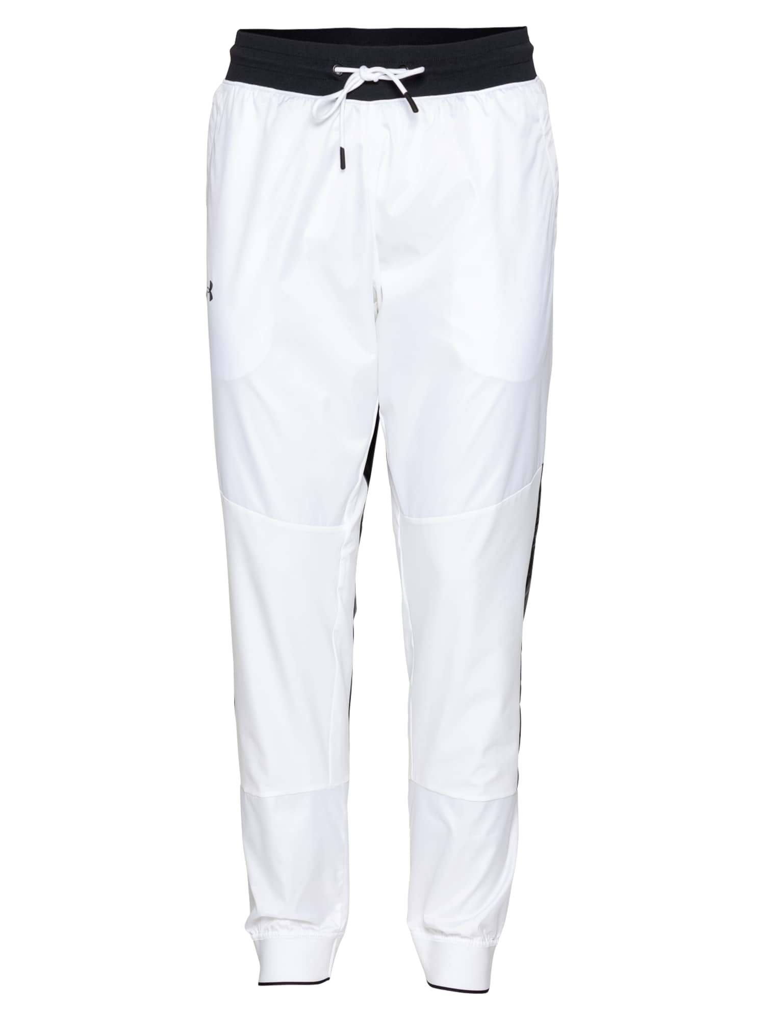 UNDER ARMOUR Спортен панталон  черно / бяло