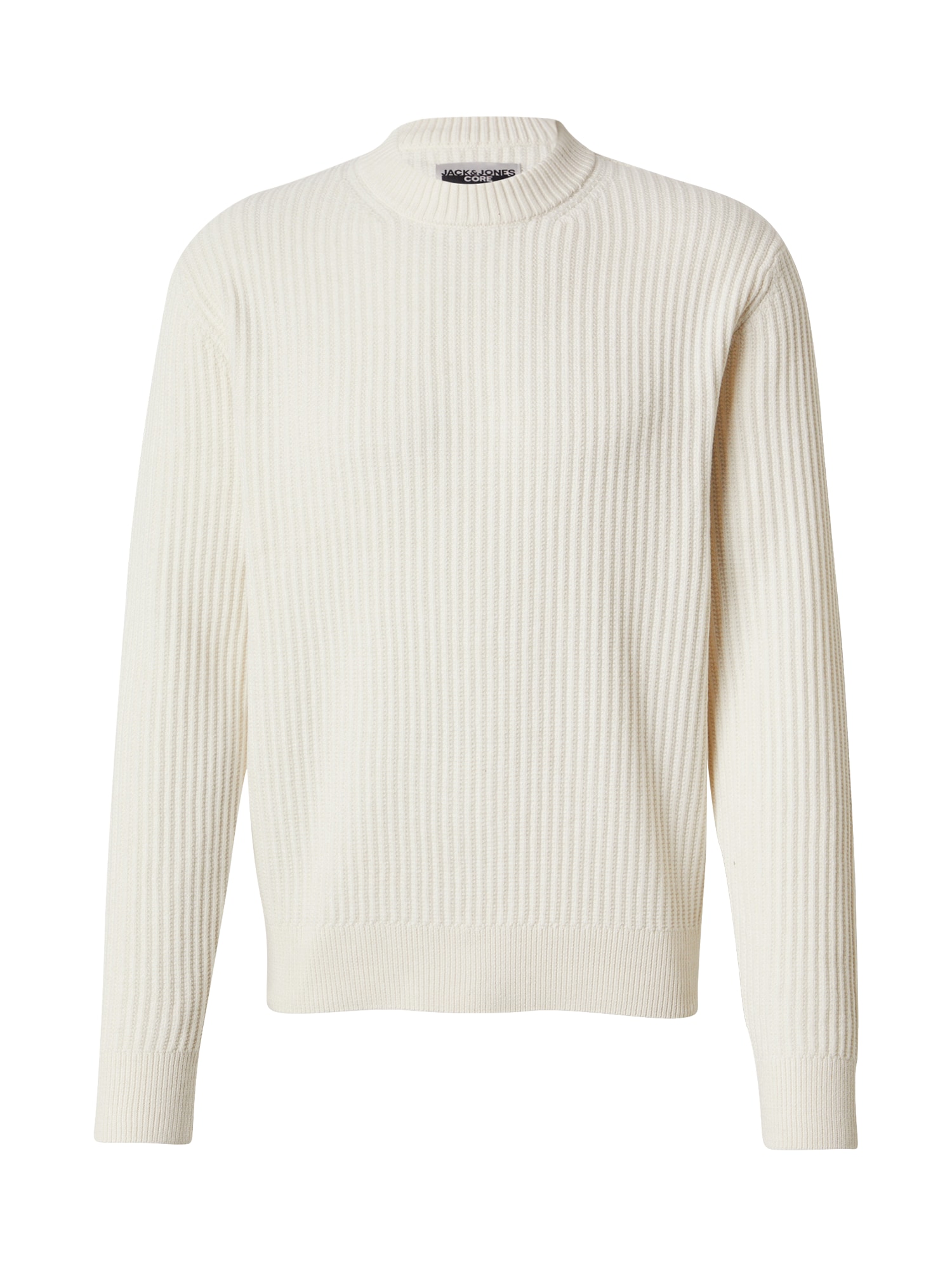 JACK & JONES Pulover 'JCOGRID'  crem