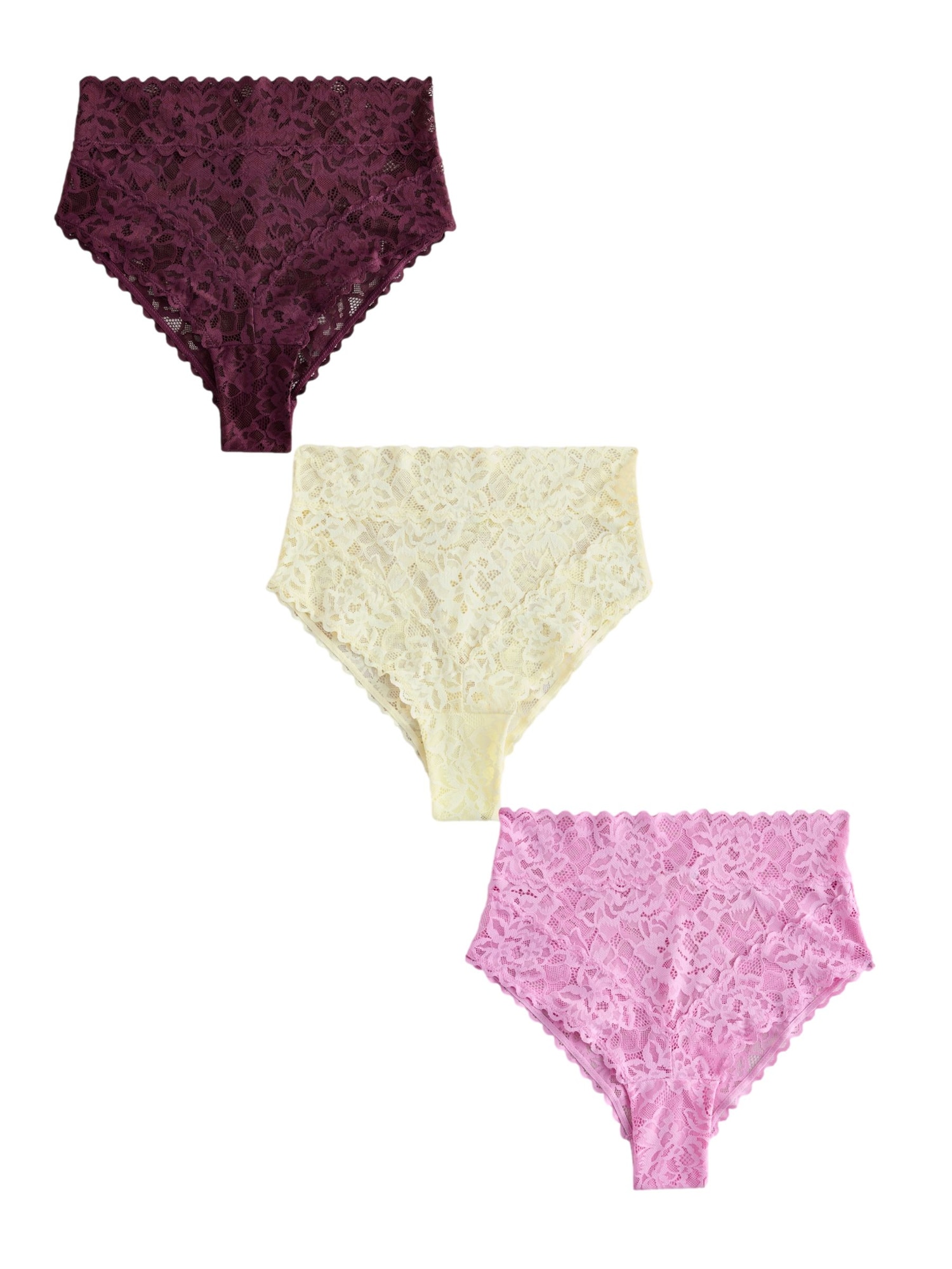 Next Slip crem / ciclam / roz deschis