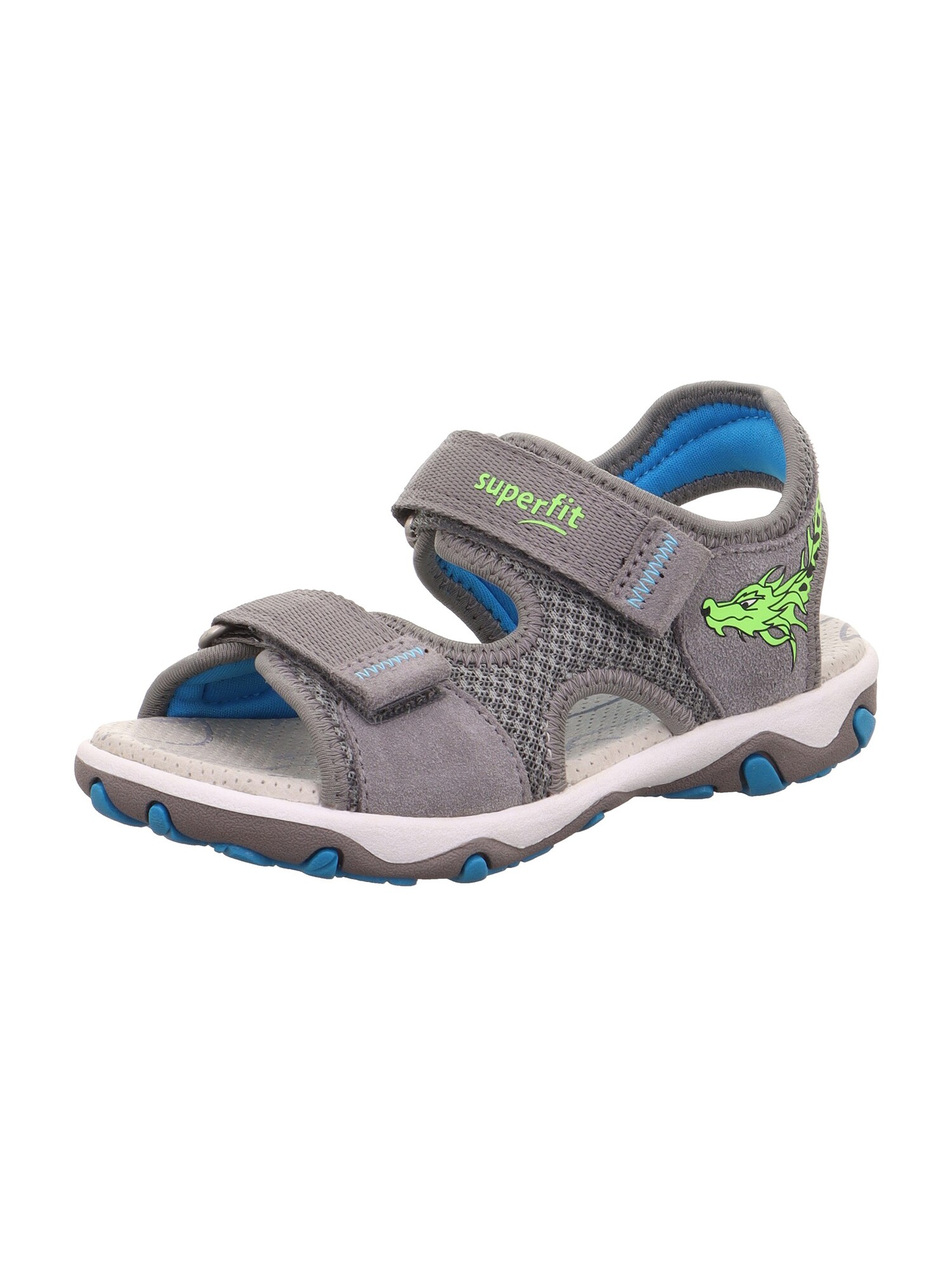 SUPERFIT Pantofi deschiși MIKE 3.0  gri deschis / verde deschis