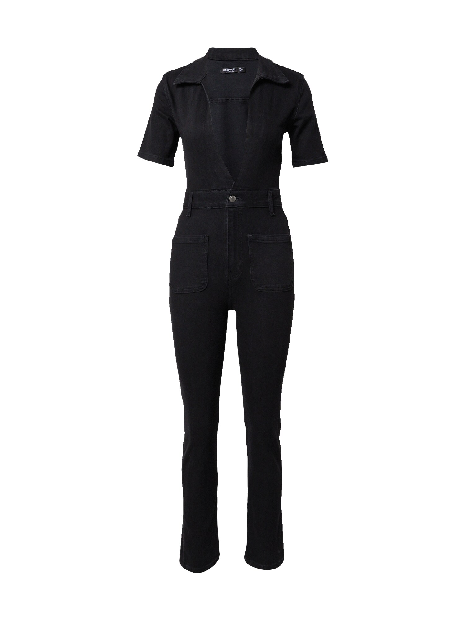 Nasty Gal Overal  čierny denim
