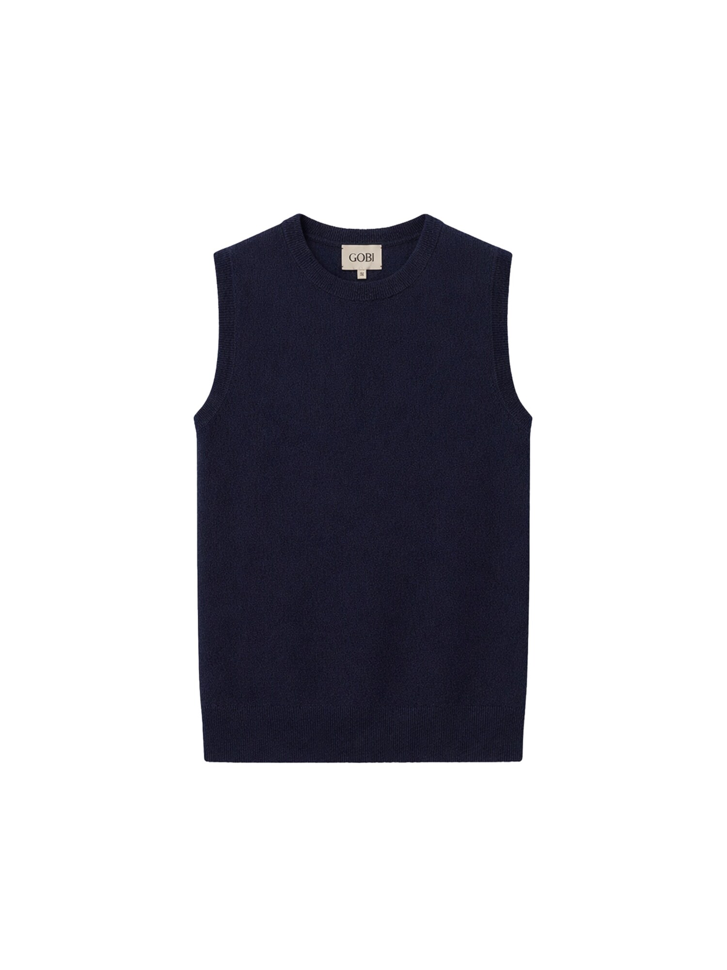 GOBI Cashmere Chaleco de punto 'Women's Essential Cashmere Crewneck Vest'  navy