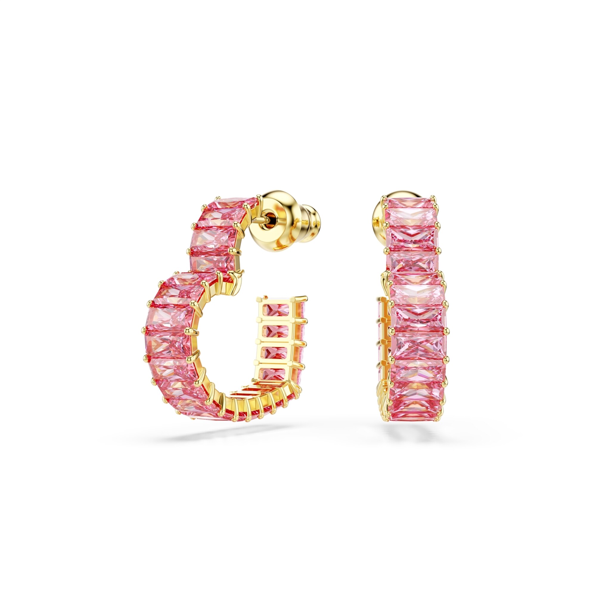 Swarovski Fülbevalók  arany / rózsaszín akciós termékkép 1