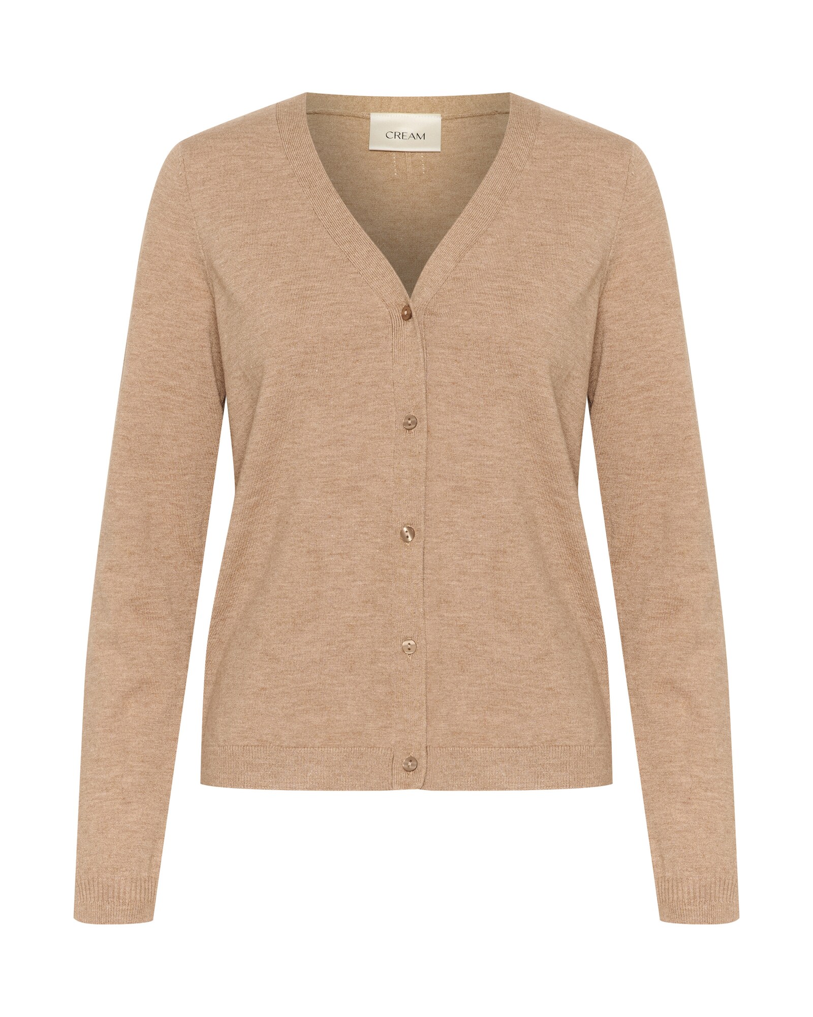 Cream Geacă tricotată CR Dela  bej amestecat