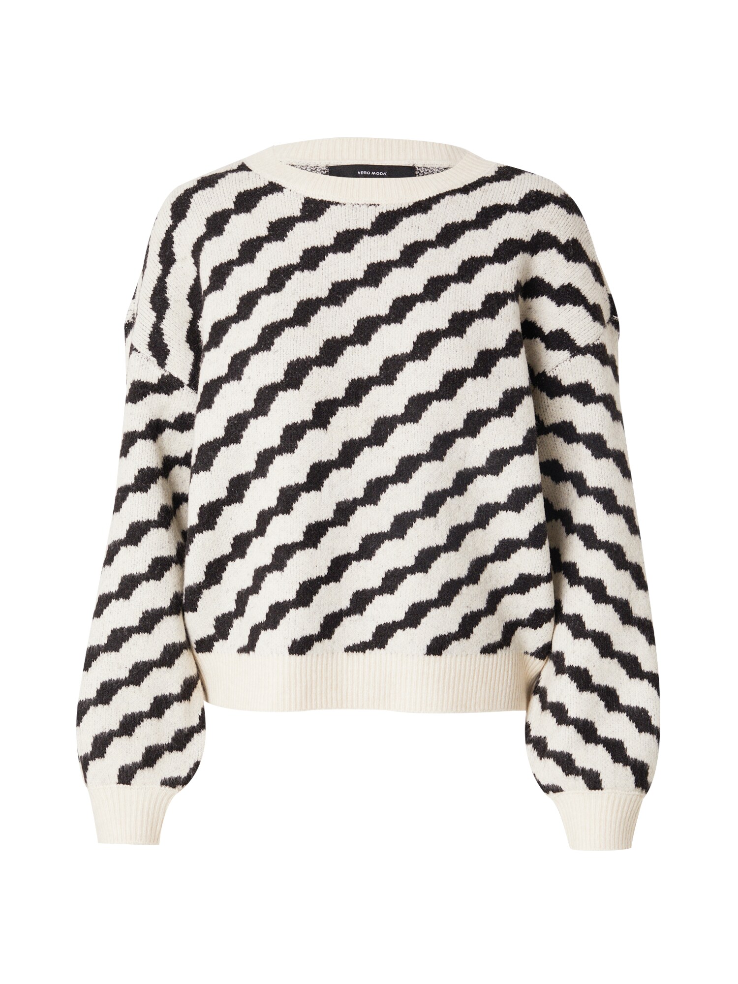 VERO MODA Pulóver  krém / fekete akciós termékkép 1