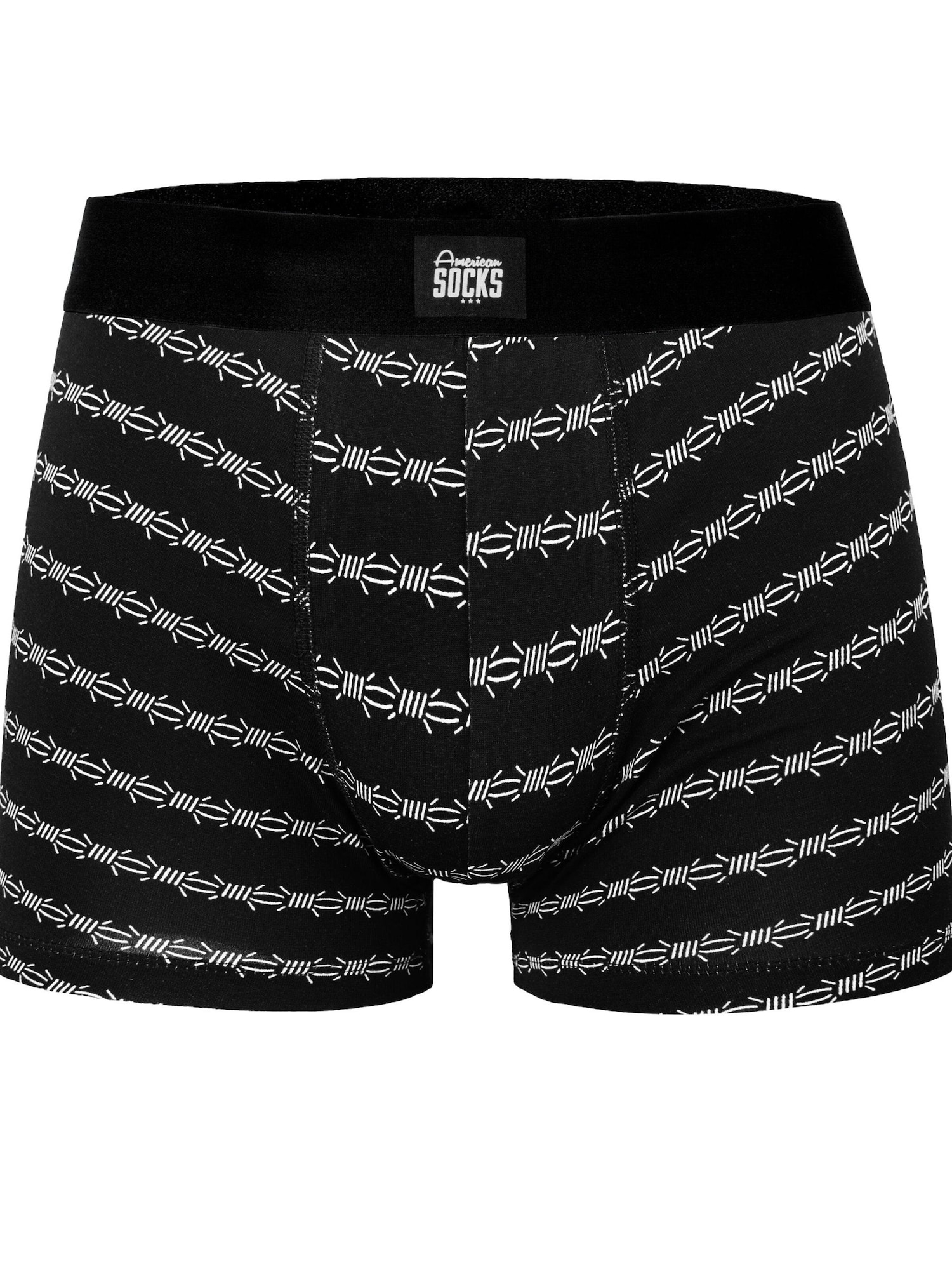 American Socks Calzoncillo boxer 'Spiky'  negro
