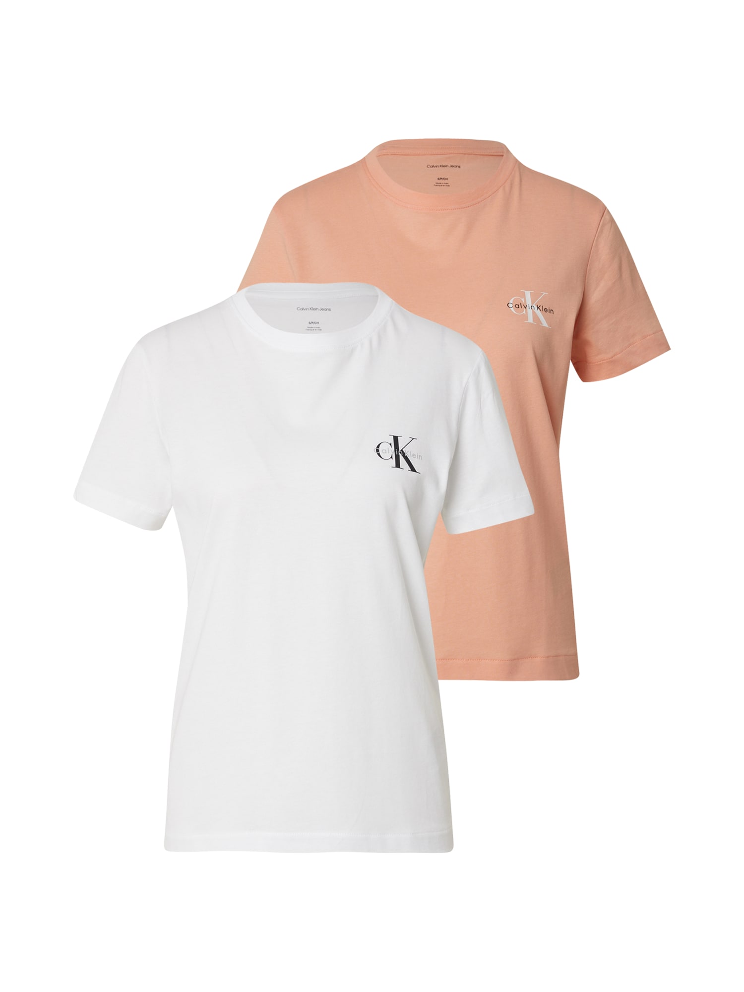 Calvin Klein Jeans Póló  sárgabarack / fekete / fehér akciós termékkép 1