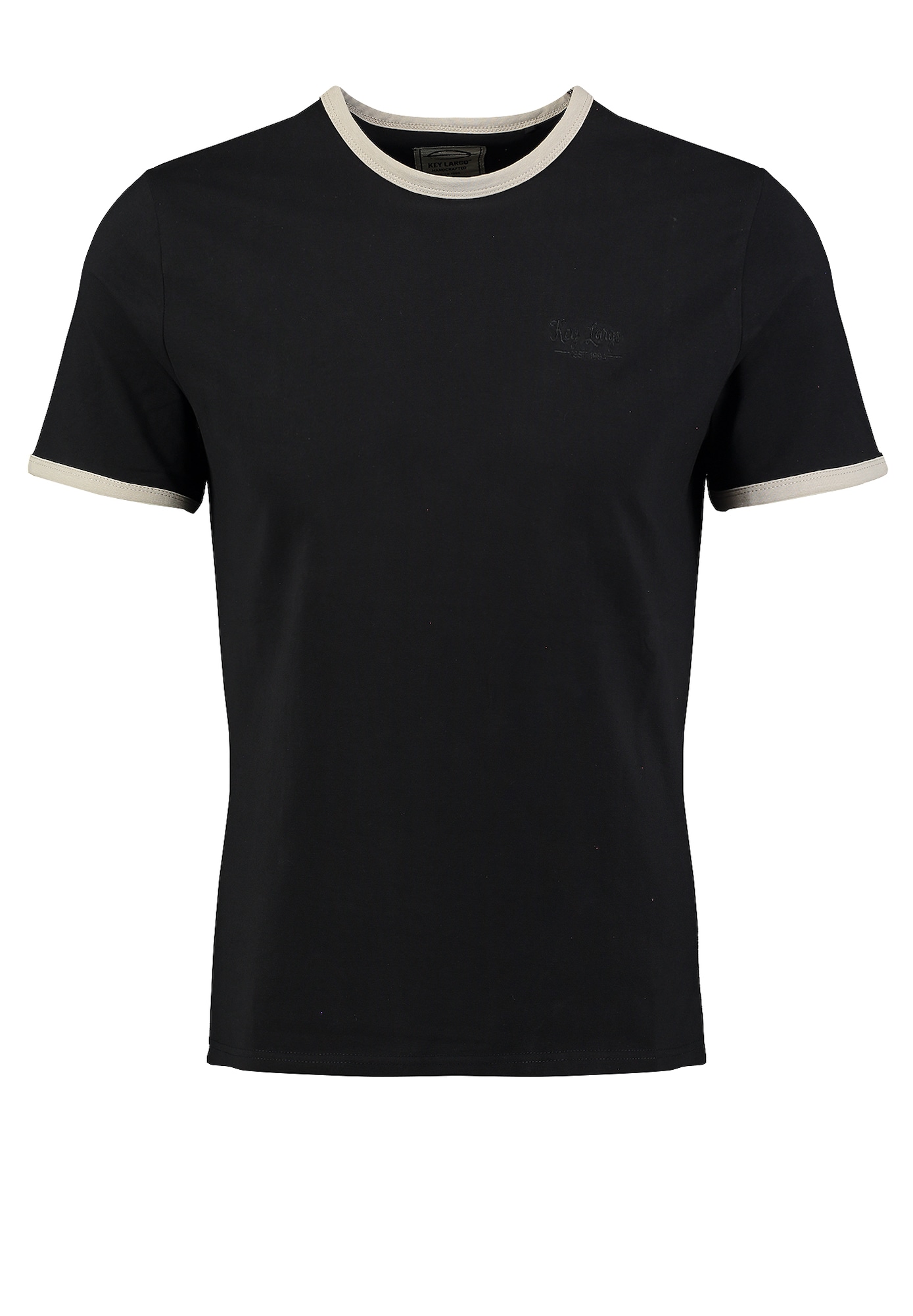 Key Largo Camiseta  negro / blanco