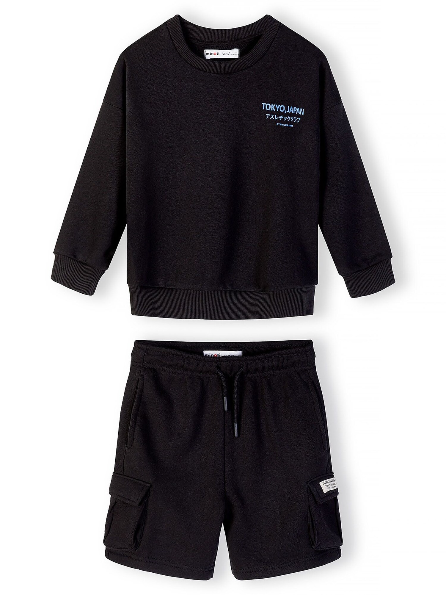 MINOTI Set albastru deschis / negru