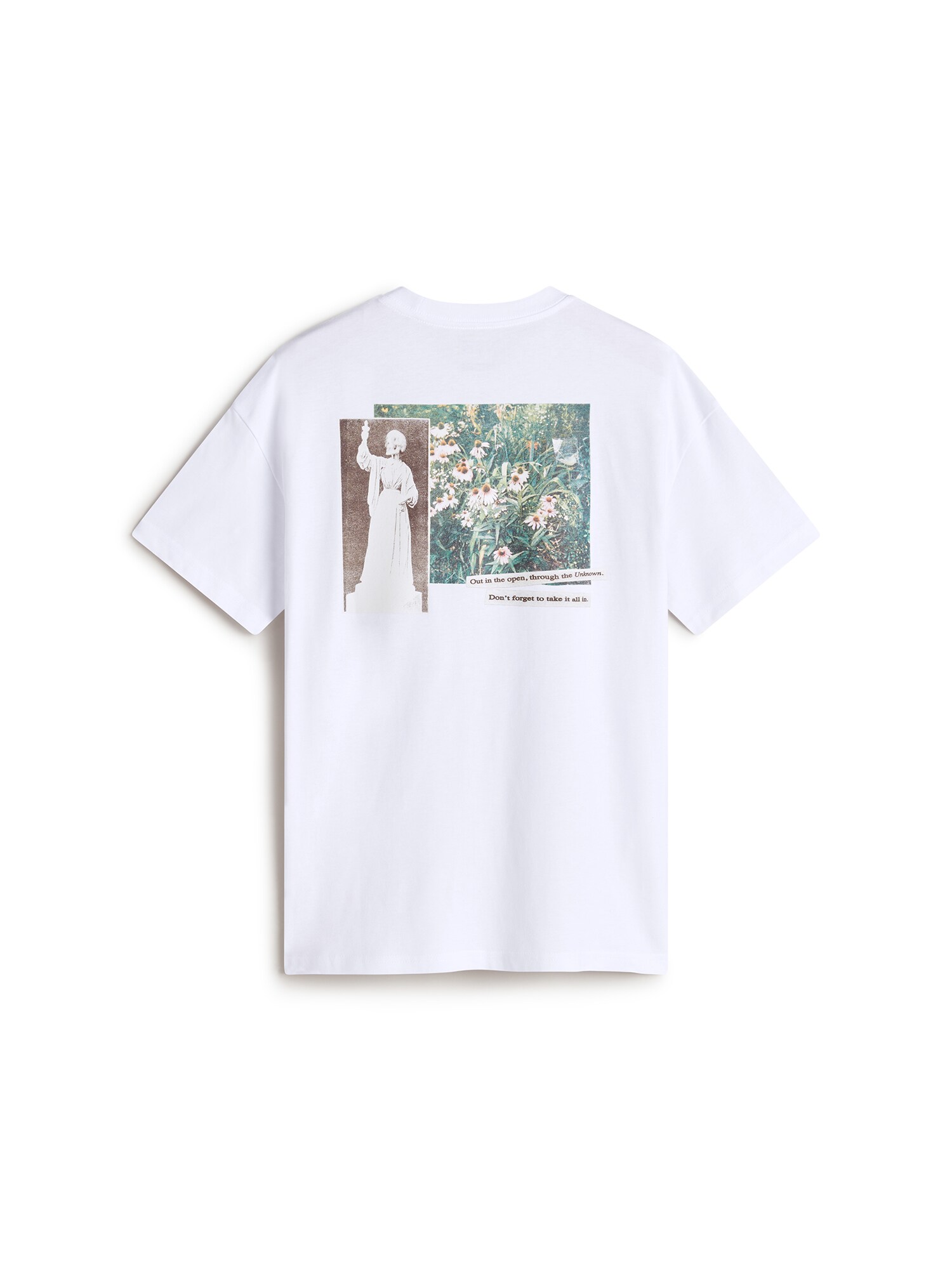 VANS Póló 'Garden'  barna / zöld / fekete / fehér termék 2. képe