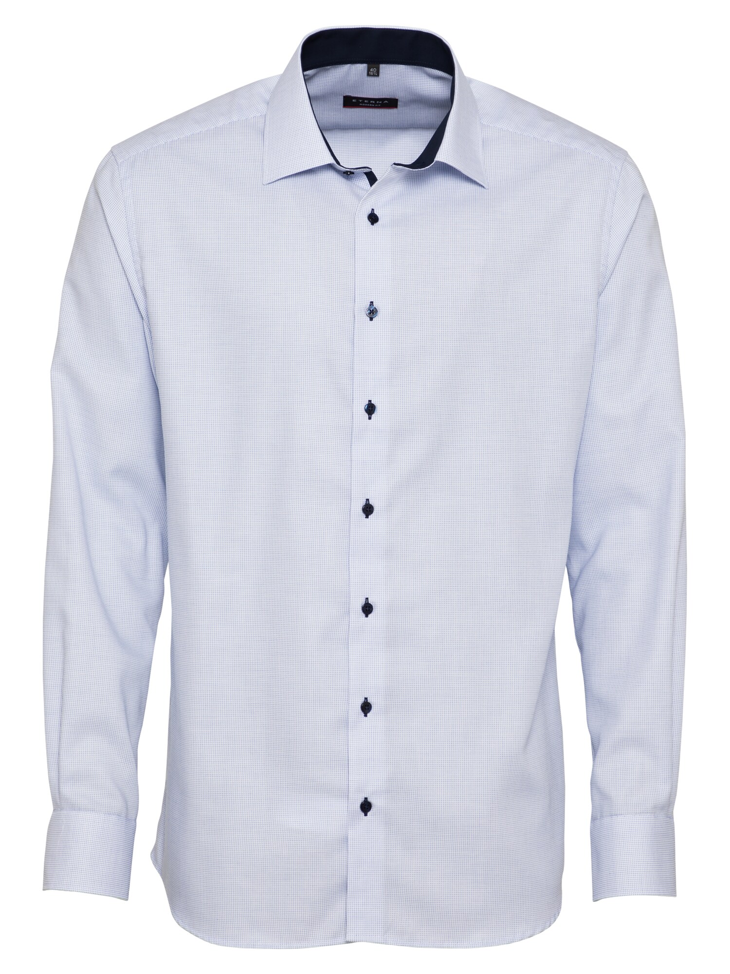 ETERNA Dalykinio stiliaus marškiniai  nakties mėlyna / šviesiai mėlyna / balta