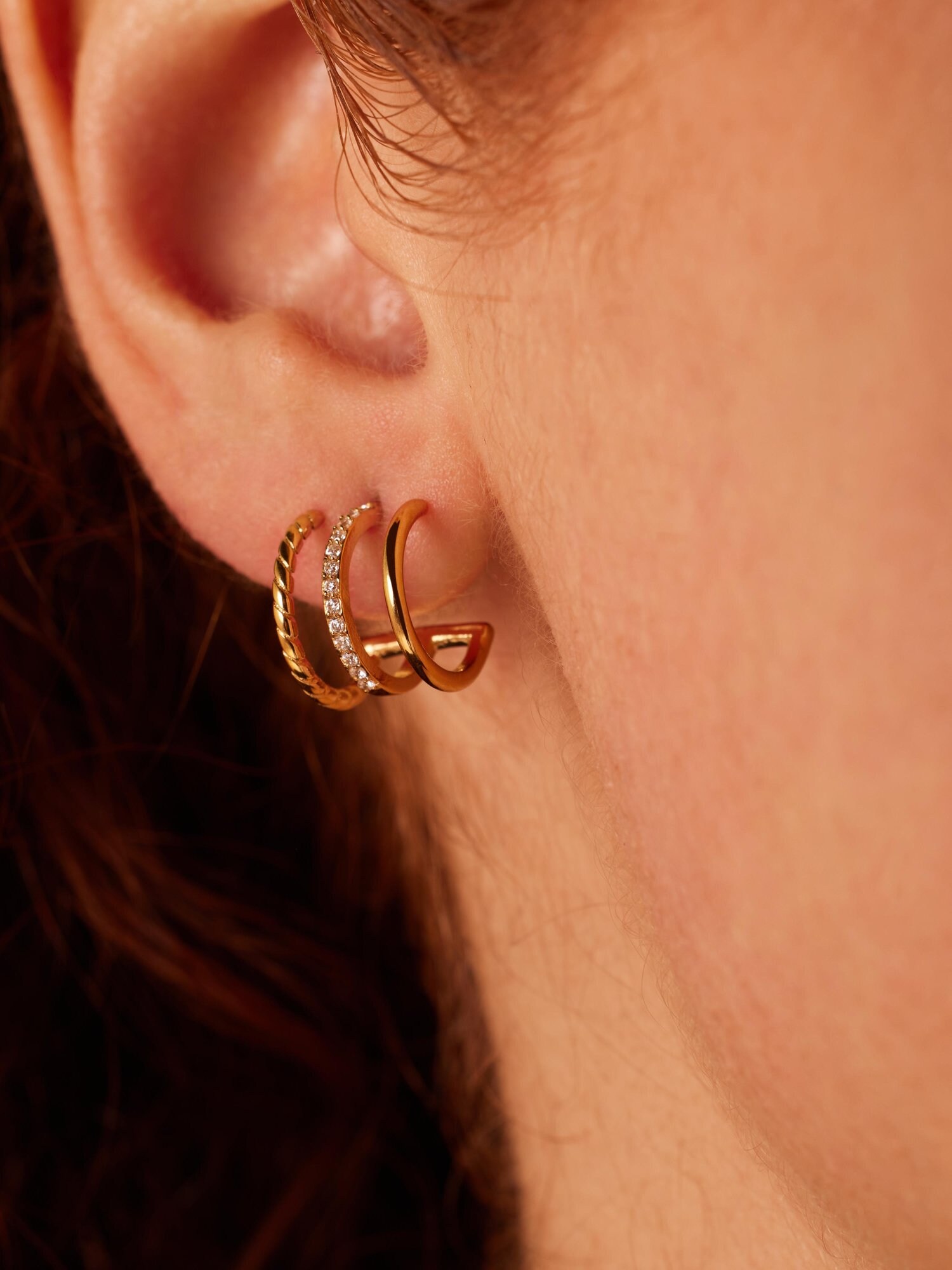 Thumbnail - Lucardi Ohrringe Moderner Look