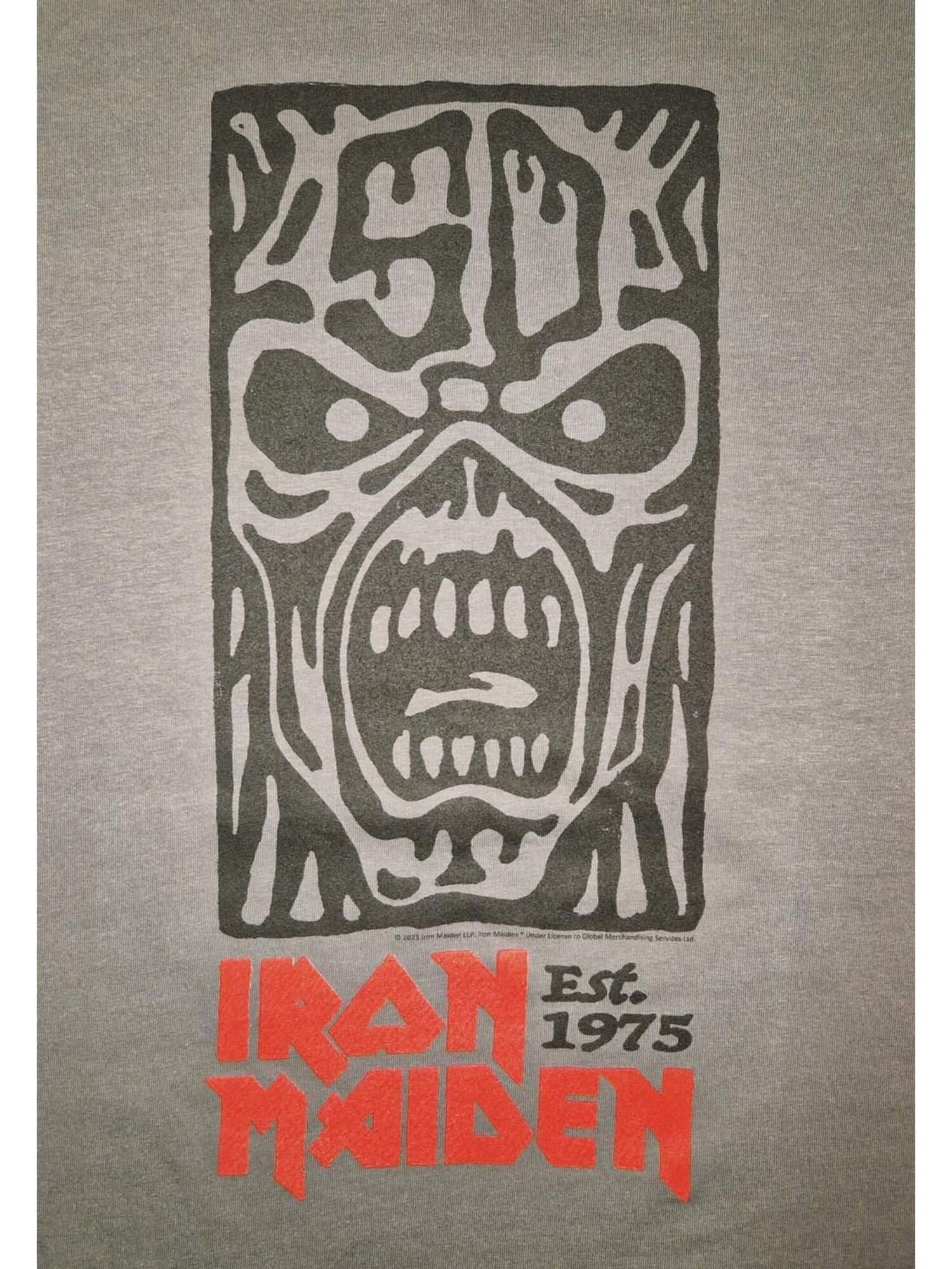 Iron Maiden Camiseta 'Iron Maiden STAMP LOGO T-Shirt'  gris – imagen 3