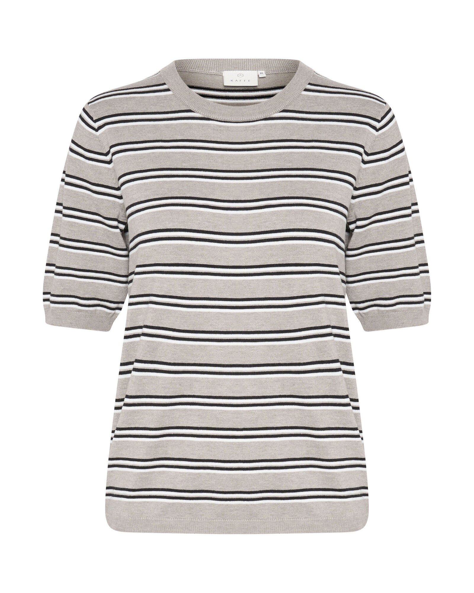 Kaffe Pulover KA Lizza  gri amestecat / negru / alb