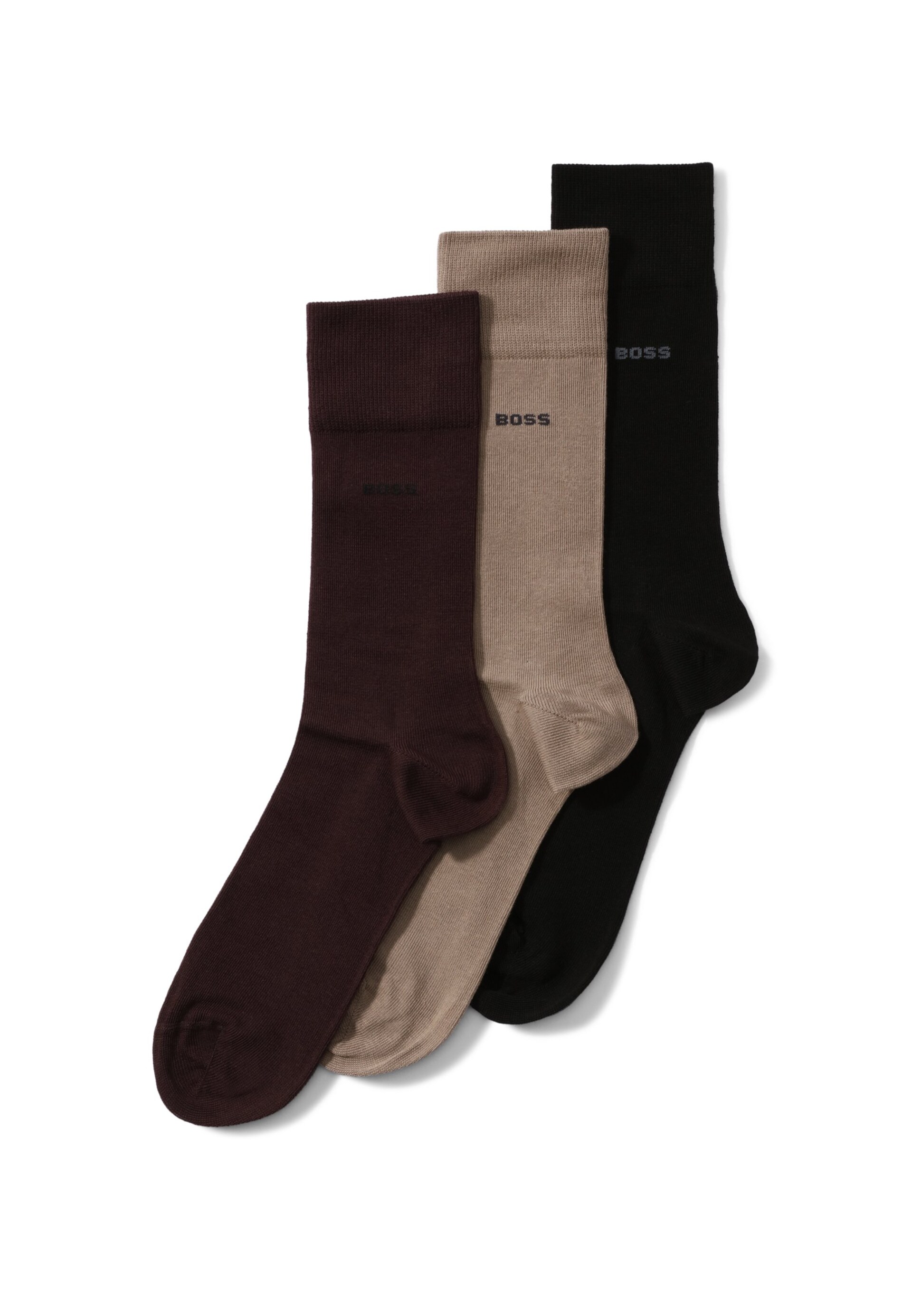 Boss Sockor mörkbeige / vinröd strumpor herr