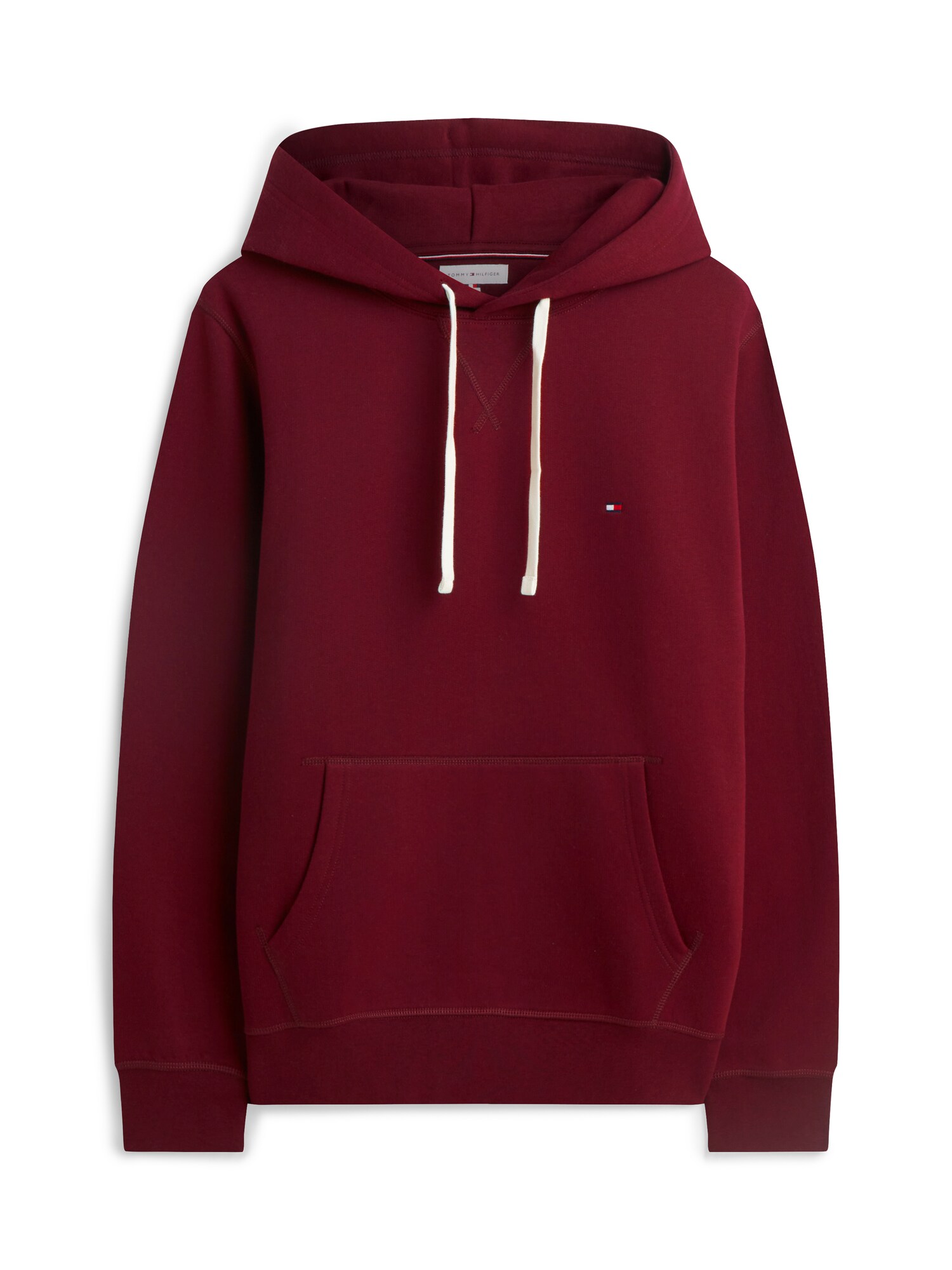 TOMMY HILFIGER Mikina 'ESS SEASONAL'  farba lesného ovocia / biela