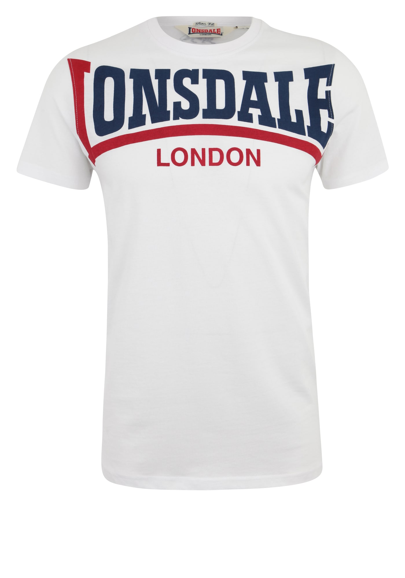 LONSDALE Tricou Creaton  bleumarin / roșu / alb