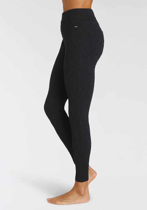 LASCANA, Leggings, fekete, 8 kép a 12 közül