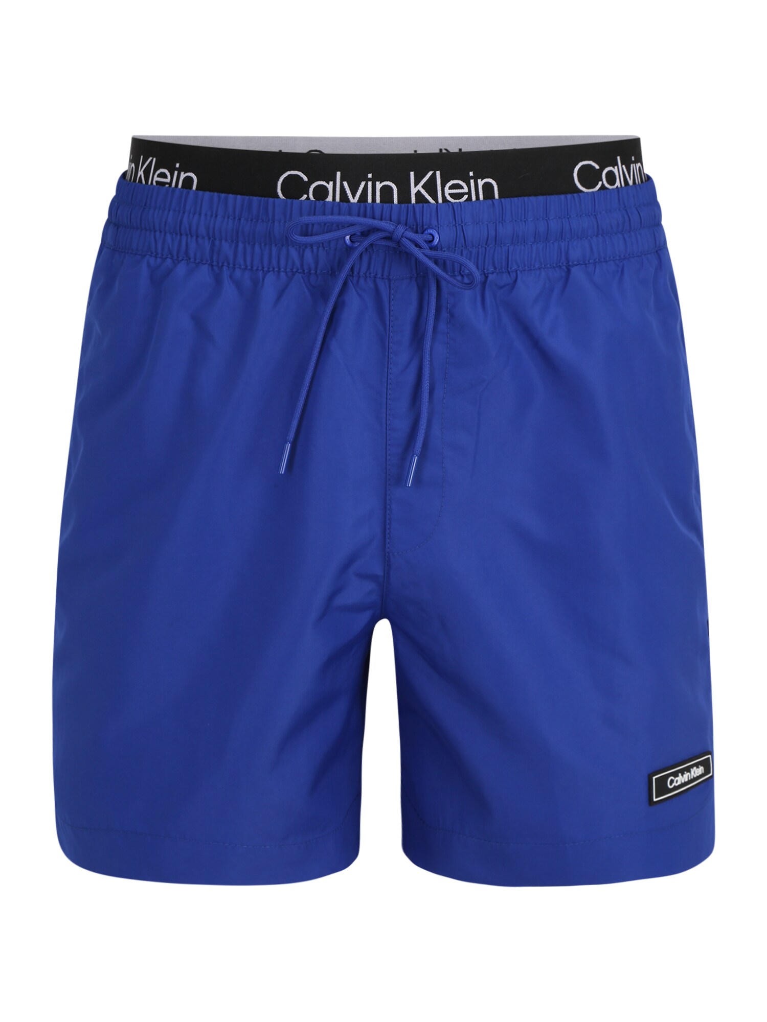 Calvin Klein Swimwear Calções de banho  azul / preto / branco