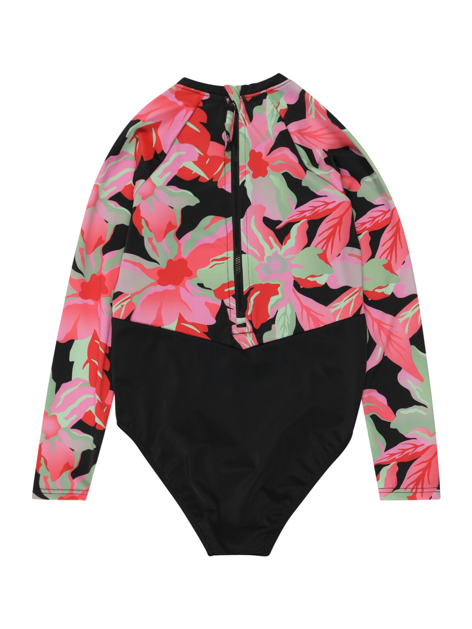 ROXY Sport fürdőruhadivat 'ACTIVE RG'  antracit / világoszöld / világos-rózsaszín / piros termék 2. képe