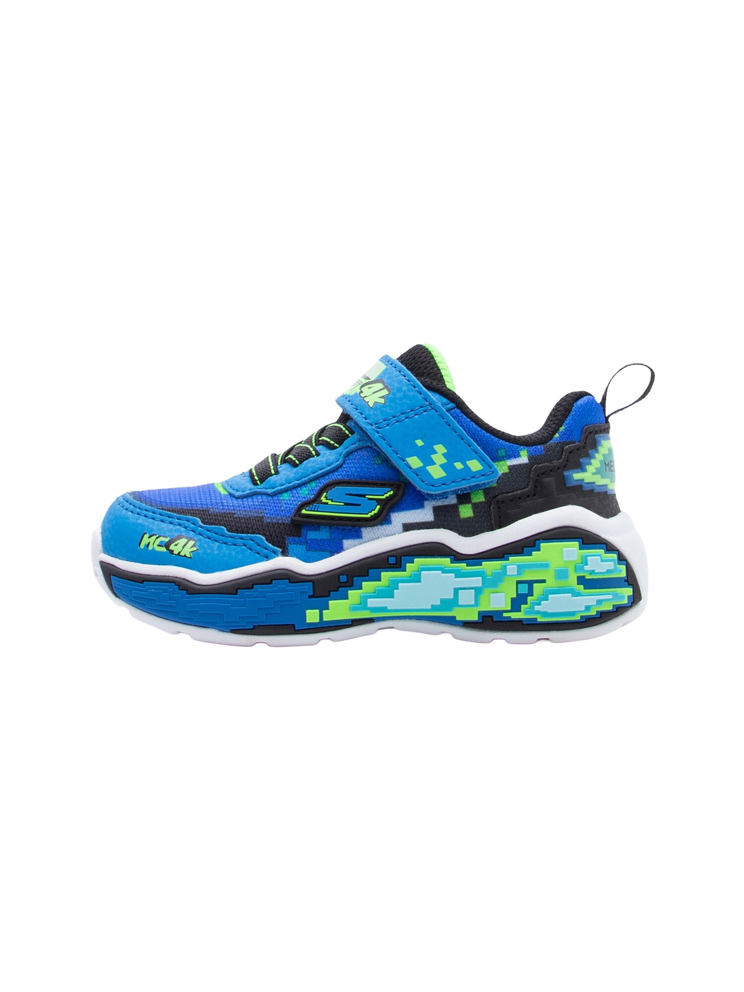 SKECHERS Sneaker 'MEGA SCENE'  albastru / verde măr / negru