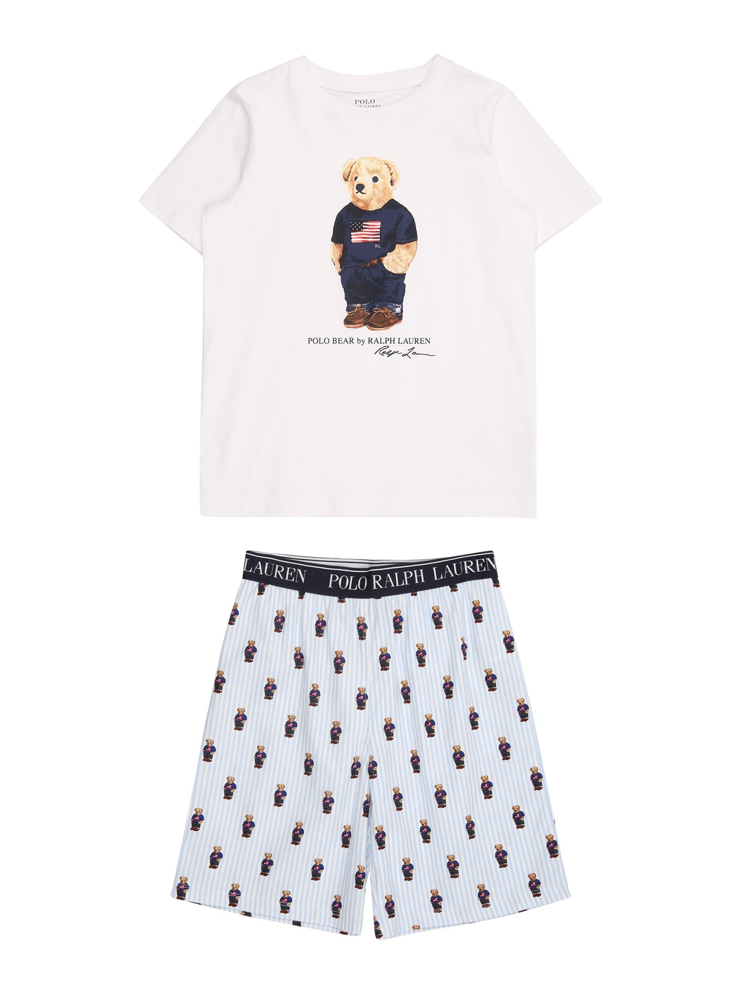 Polo Ralph Lauren Pijamale  nisipiu / bleumarin / alb