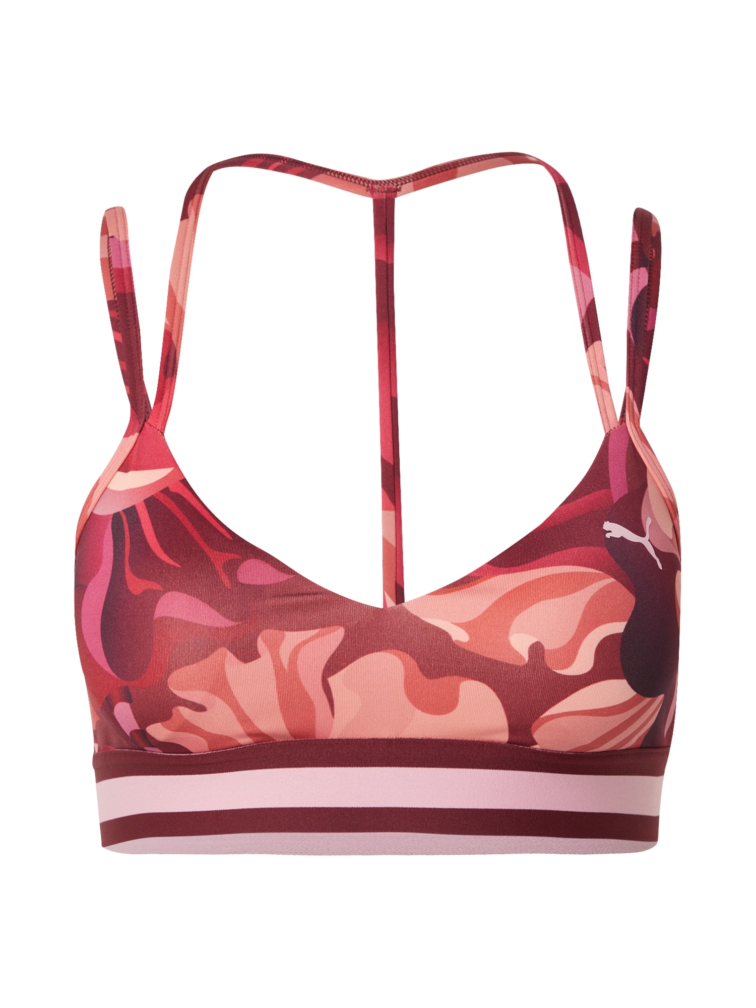 PUMA Sutien sport  roz deschis / roșu vin / roșu carmin / roșu pastel