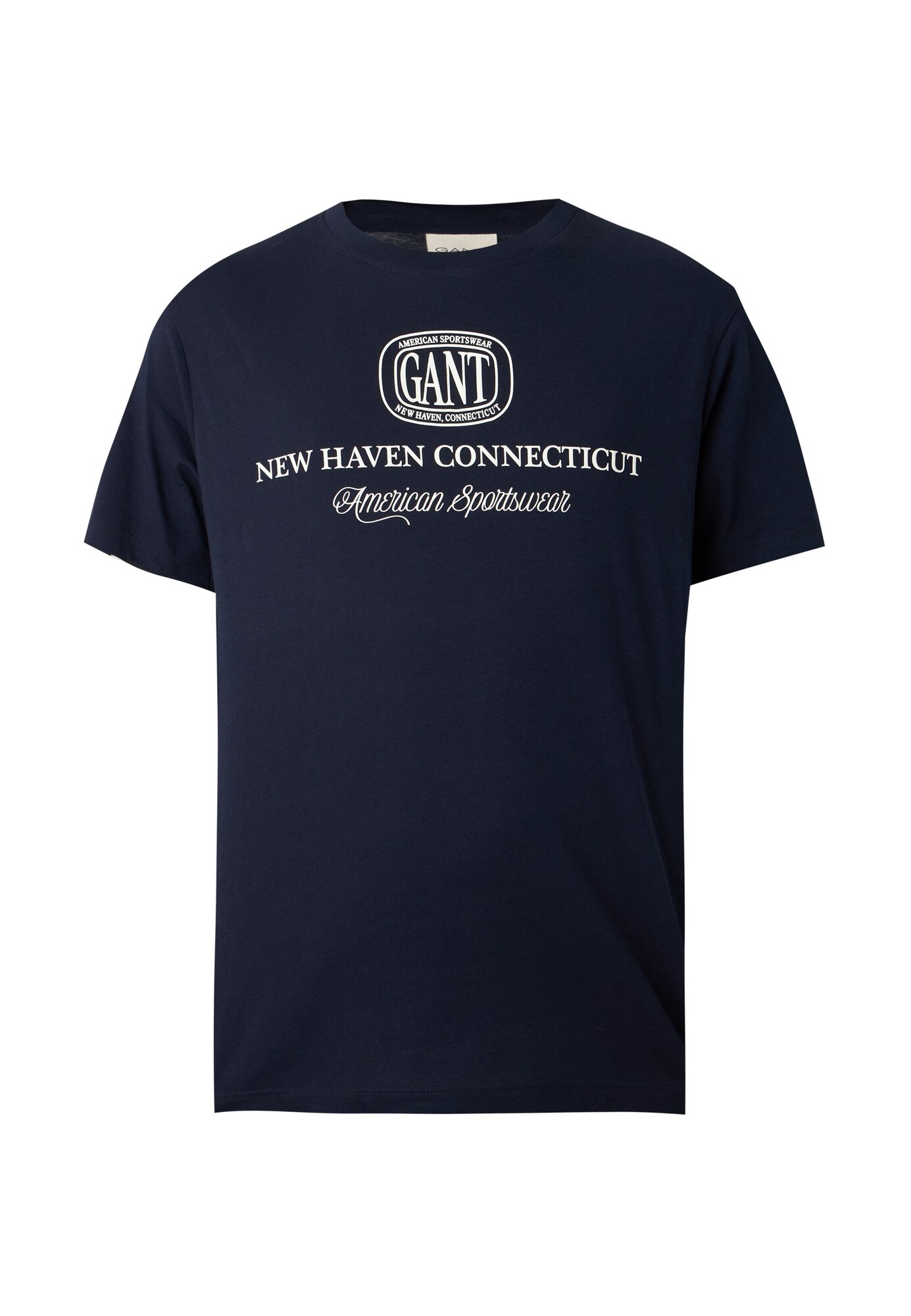 GANT Tricou bleumarin / alb