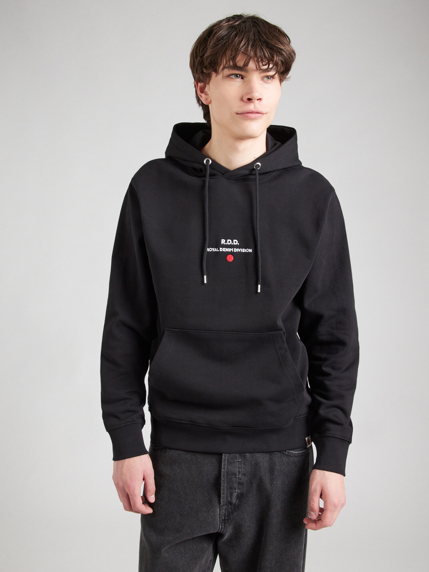 JACK & JONES Tréning póló 'JJRDDBenjamin'  fekete / fehér termék 2. képe