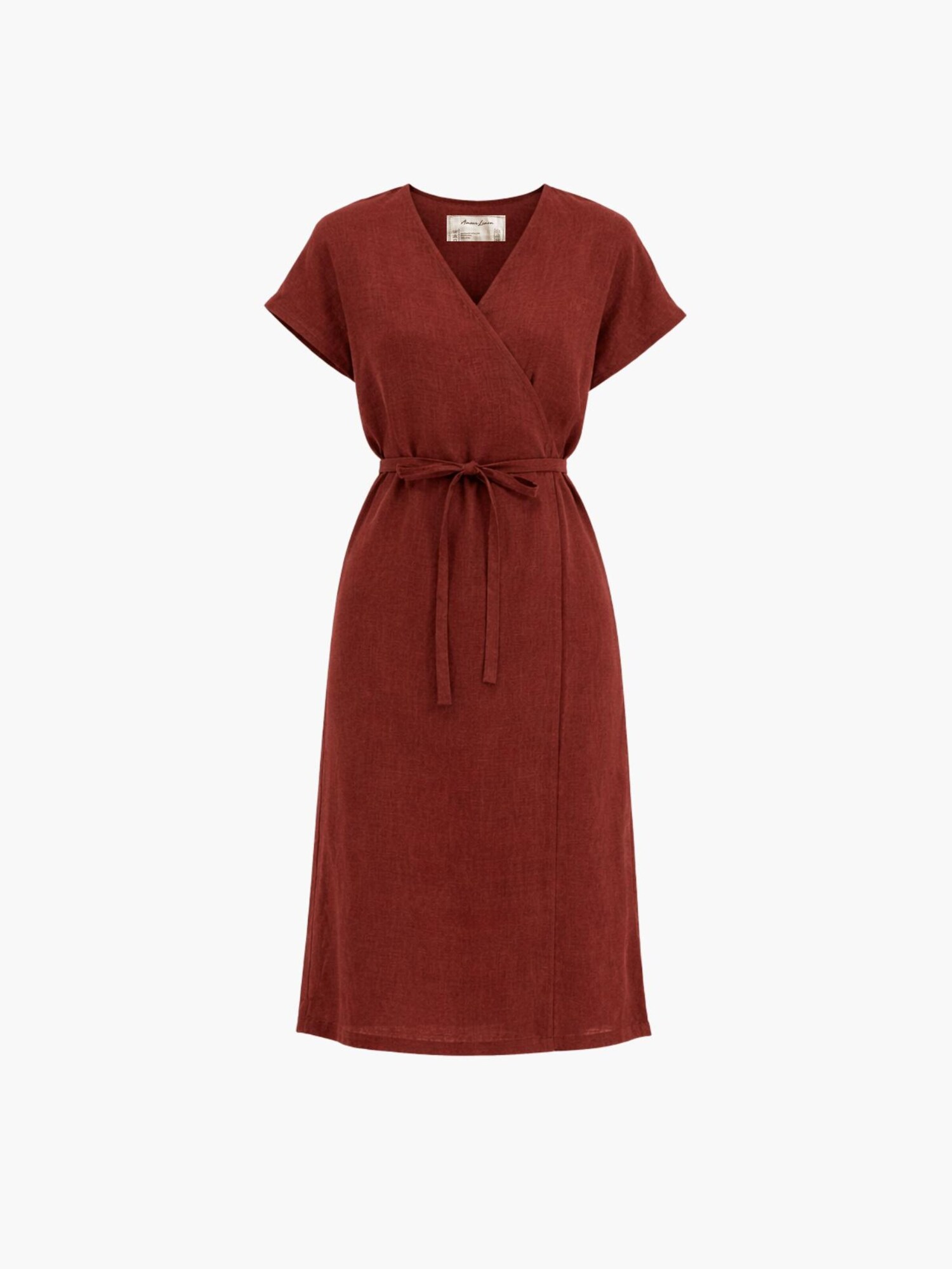 AmourLinen Abito estivo 'Rome'  rosso scuro