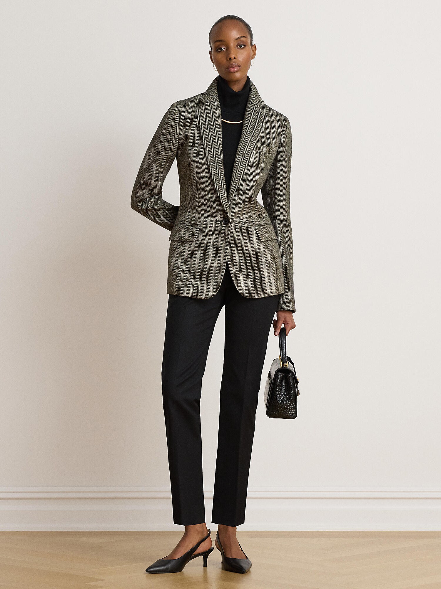Lauren Ralph Lauren Pantalón de pinzas  negro – imagen 4