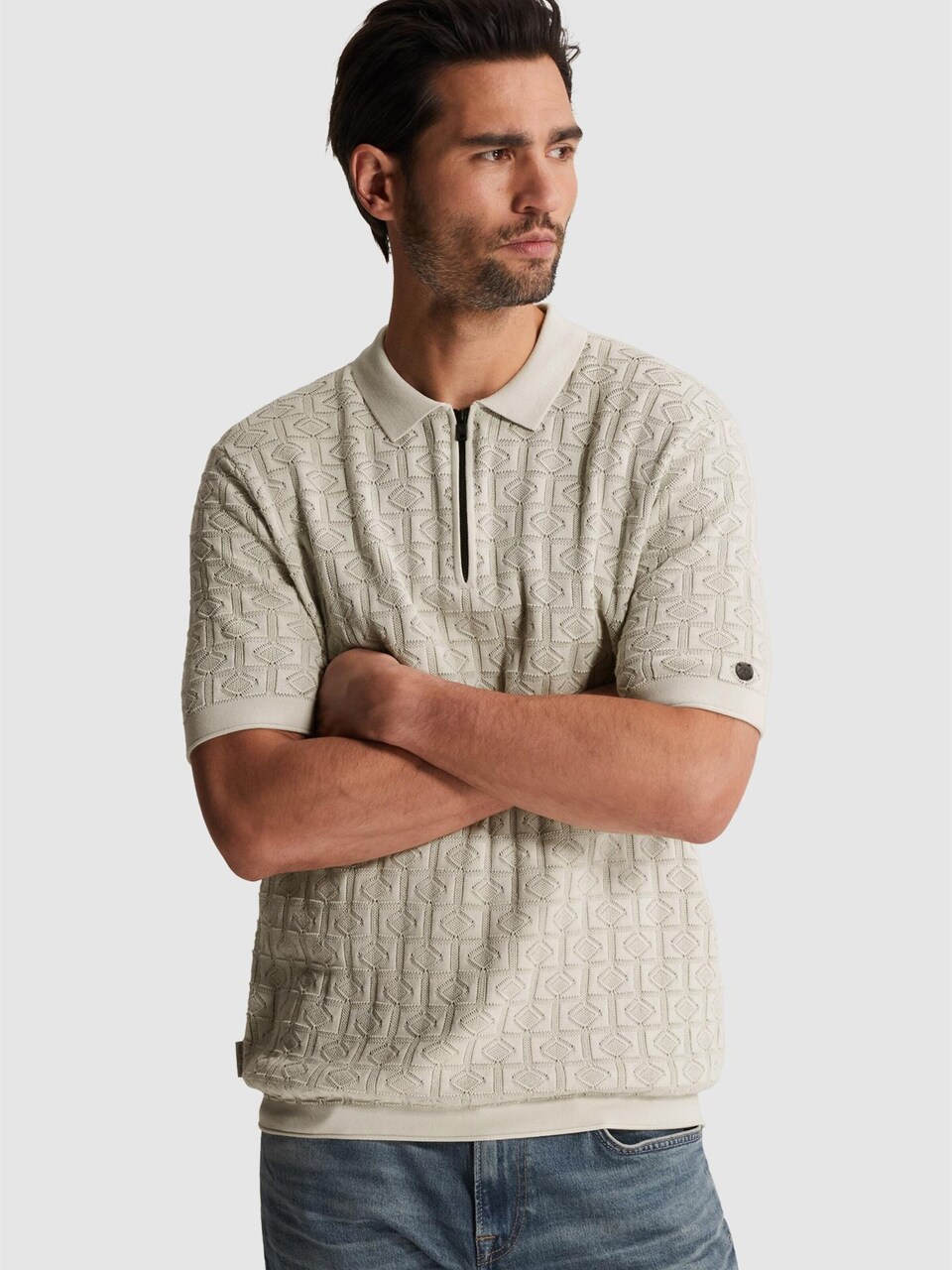 T-shirt 'Polo shirt in cotton/modal'
