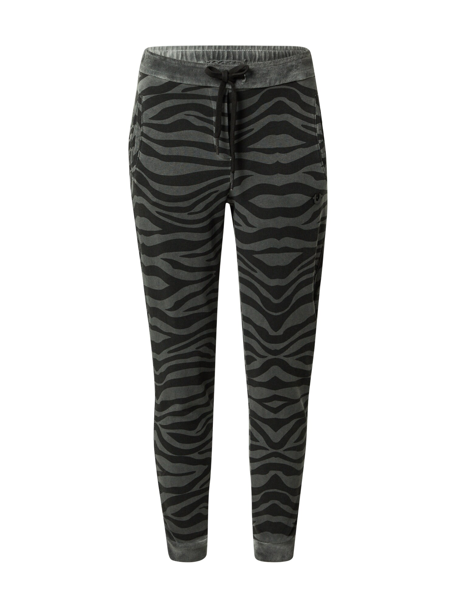 True Religion Kelnės 'Zebra'  juoda / pilka