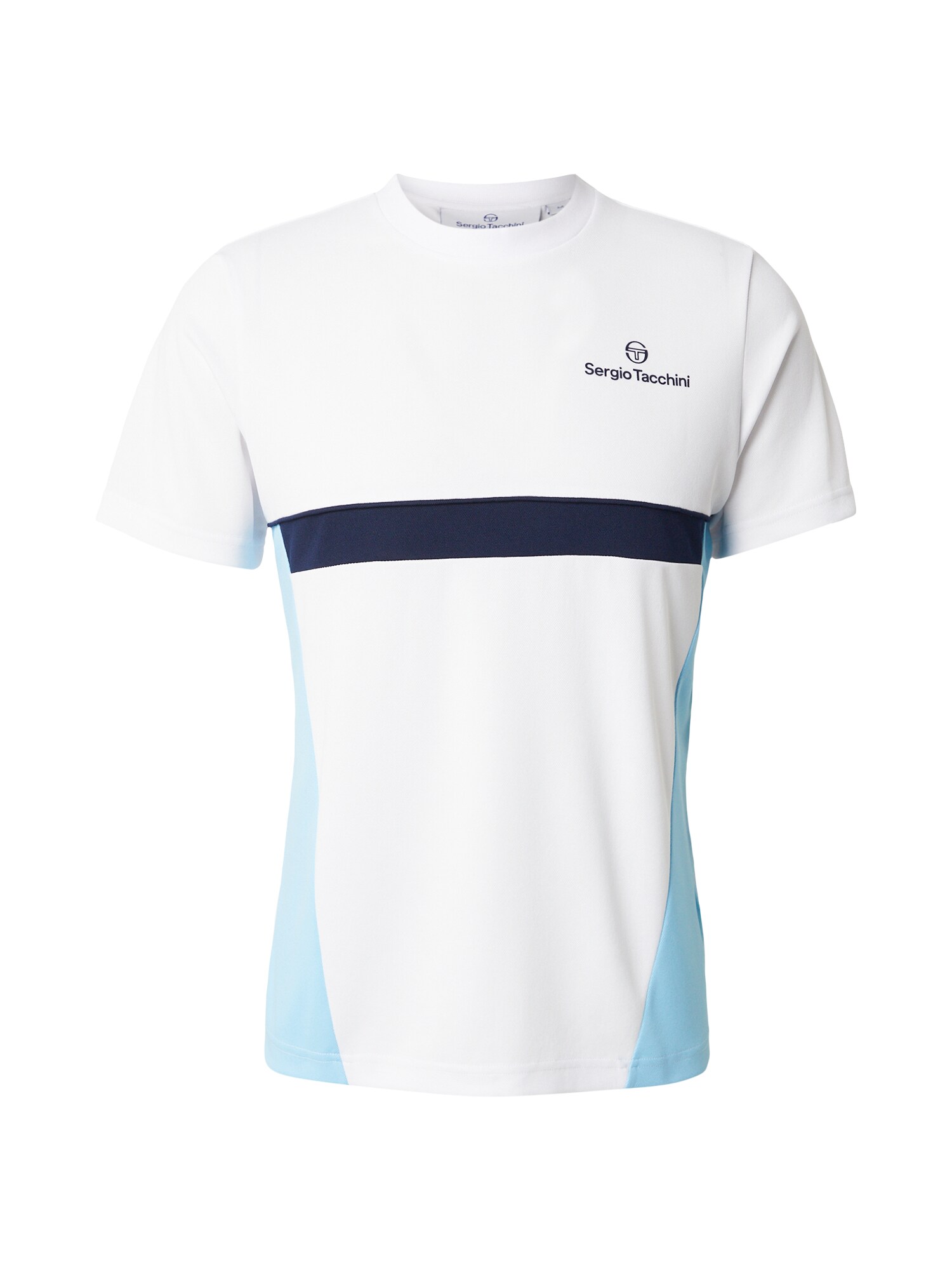 Sergio Tacchini Tricou funcțional 'Granada'  bleumarin / albastru deschis / alb