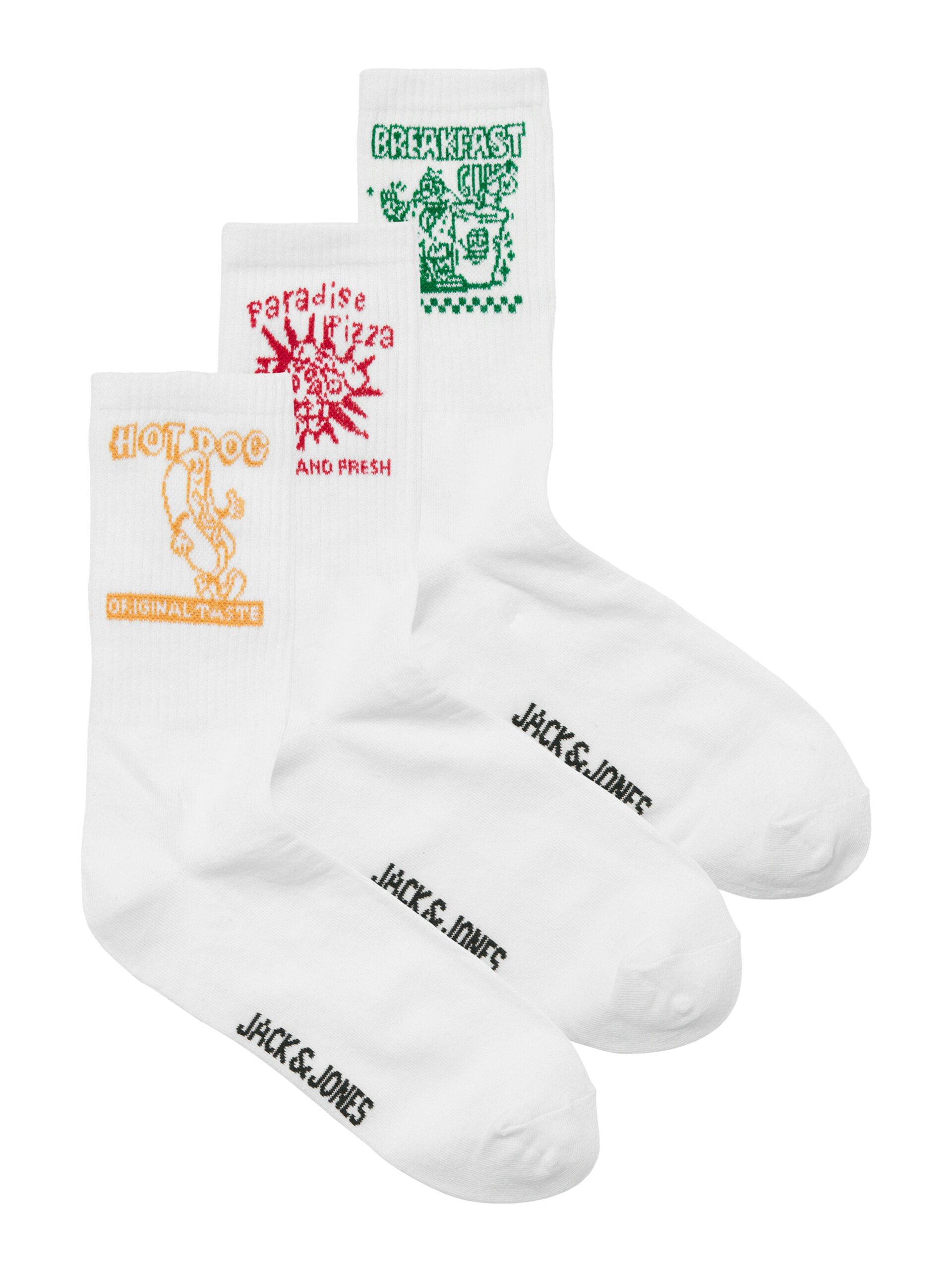 JACK & JONES Jaclogo Food Tennis Socks 3 Pack strumpor herr – bild 7