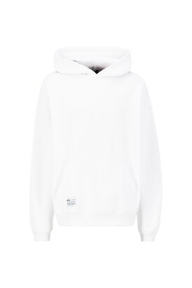 alpha industries Sweatshirt ‘Logo BP Hoody’ Zwart / Wit