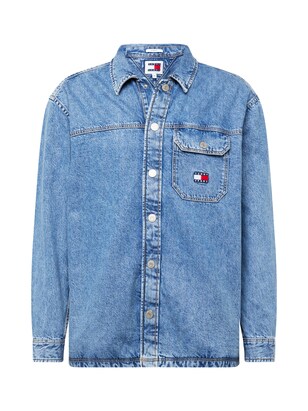 Tommy Jeans Tussenjas ‘ESSENTIAL’ Blauw denim